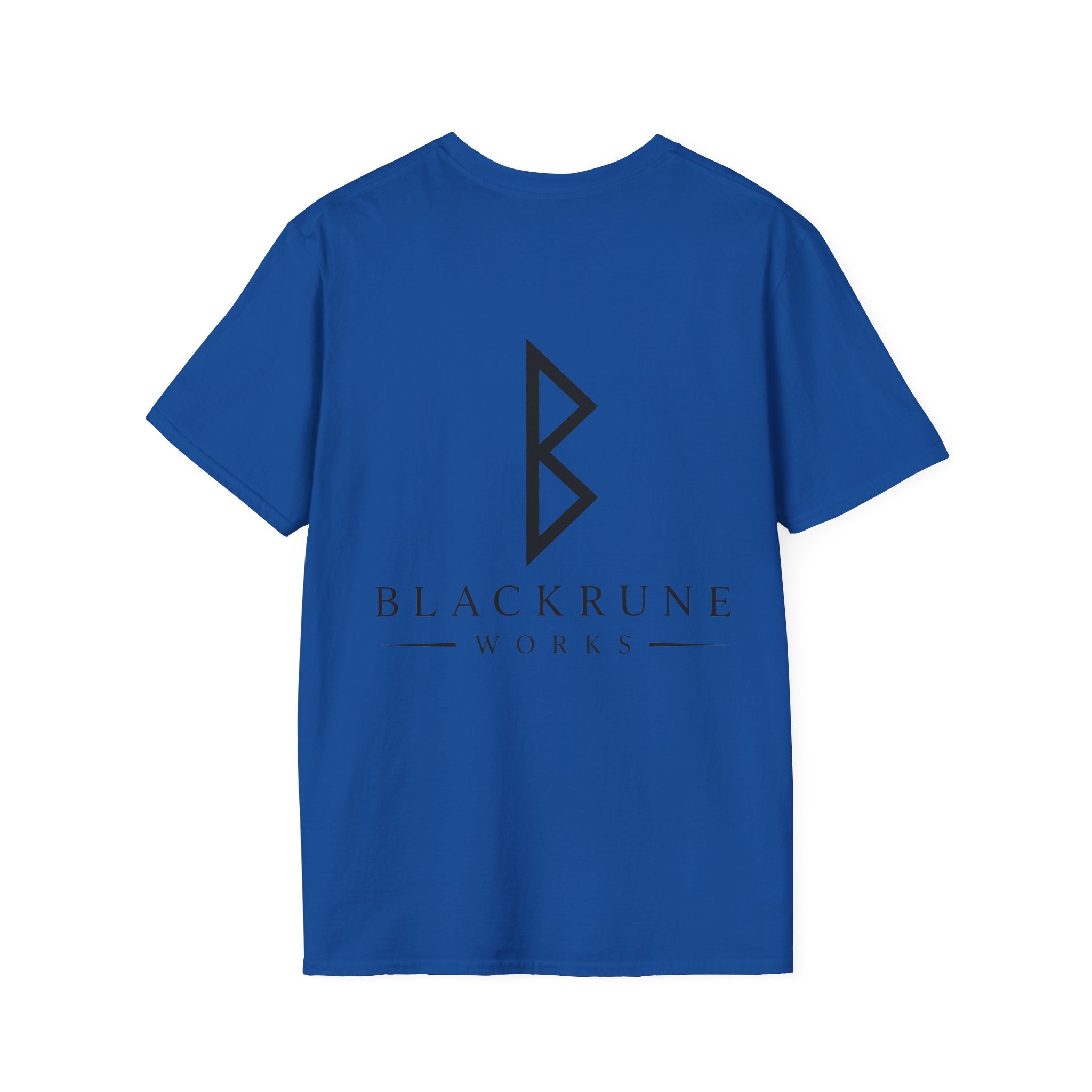 Black Rune Works Logo T Shirt Large Back Logo