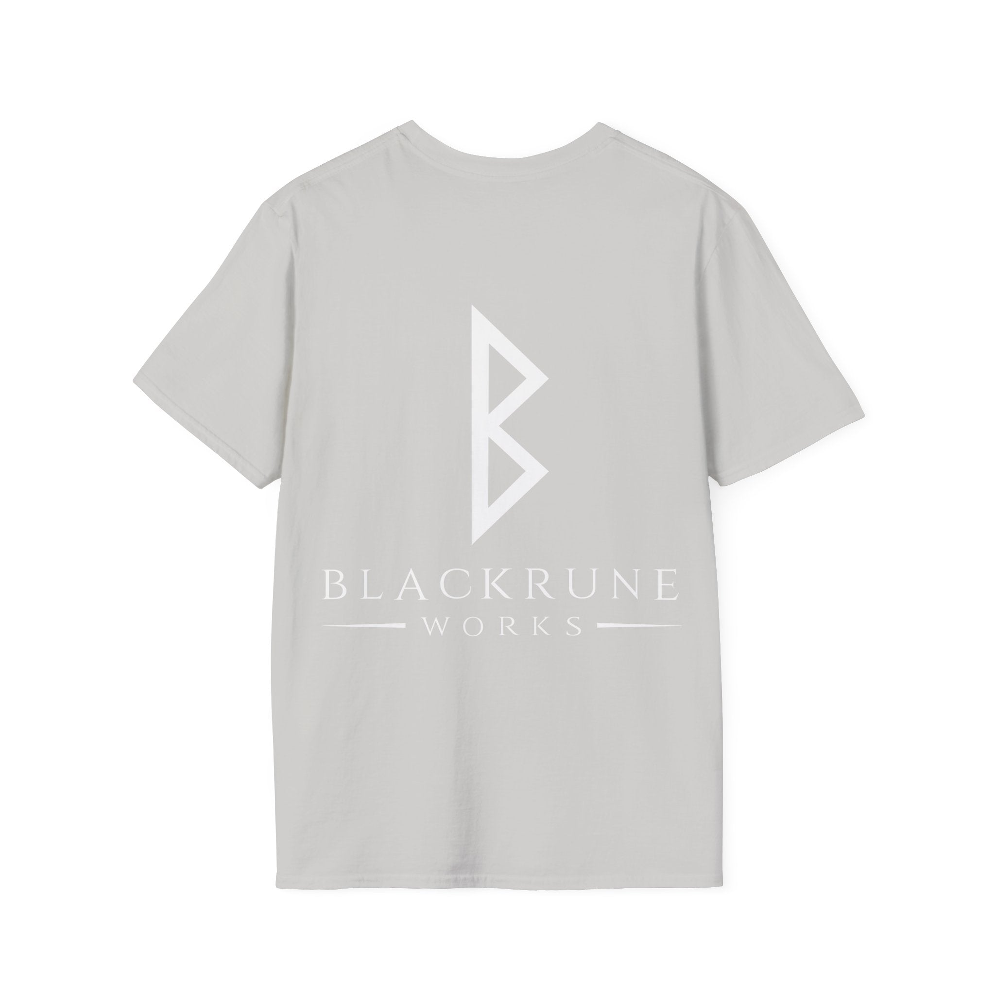 Black Rune Works Logo TShirt Back Large Logo