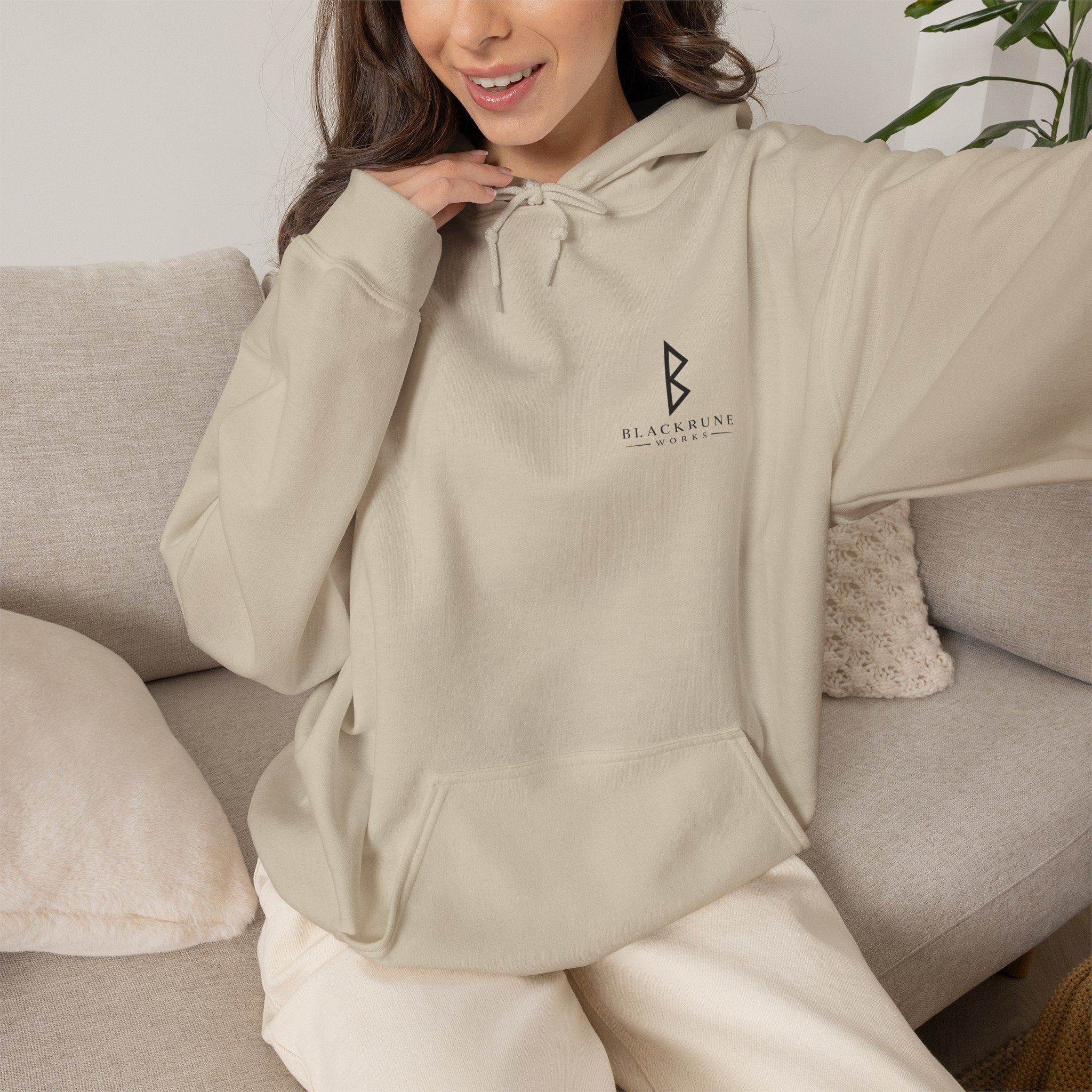 ODIN'S RULES™ No. 1 | Seek Wisdom Relentlessly | Viking Scroll Graphic Hoodie | Black Rune Works