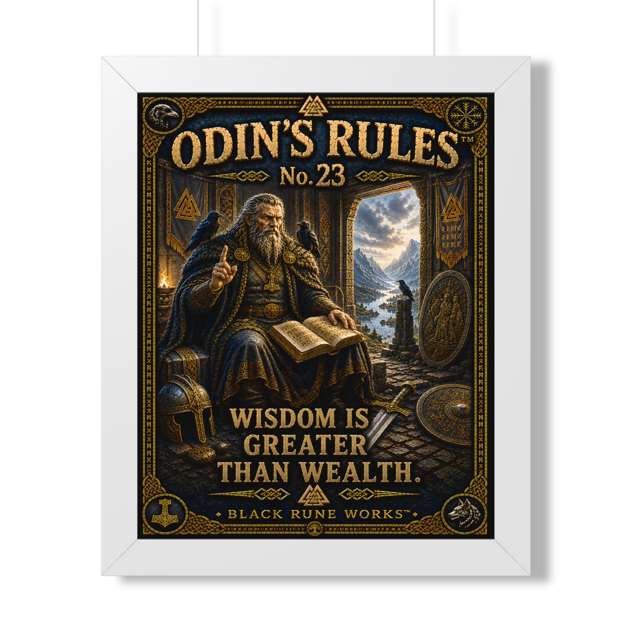 ODIN'S RULES™ No. 23 WISDOM IS GREATER THAN WEALTH