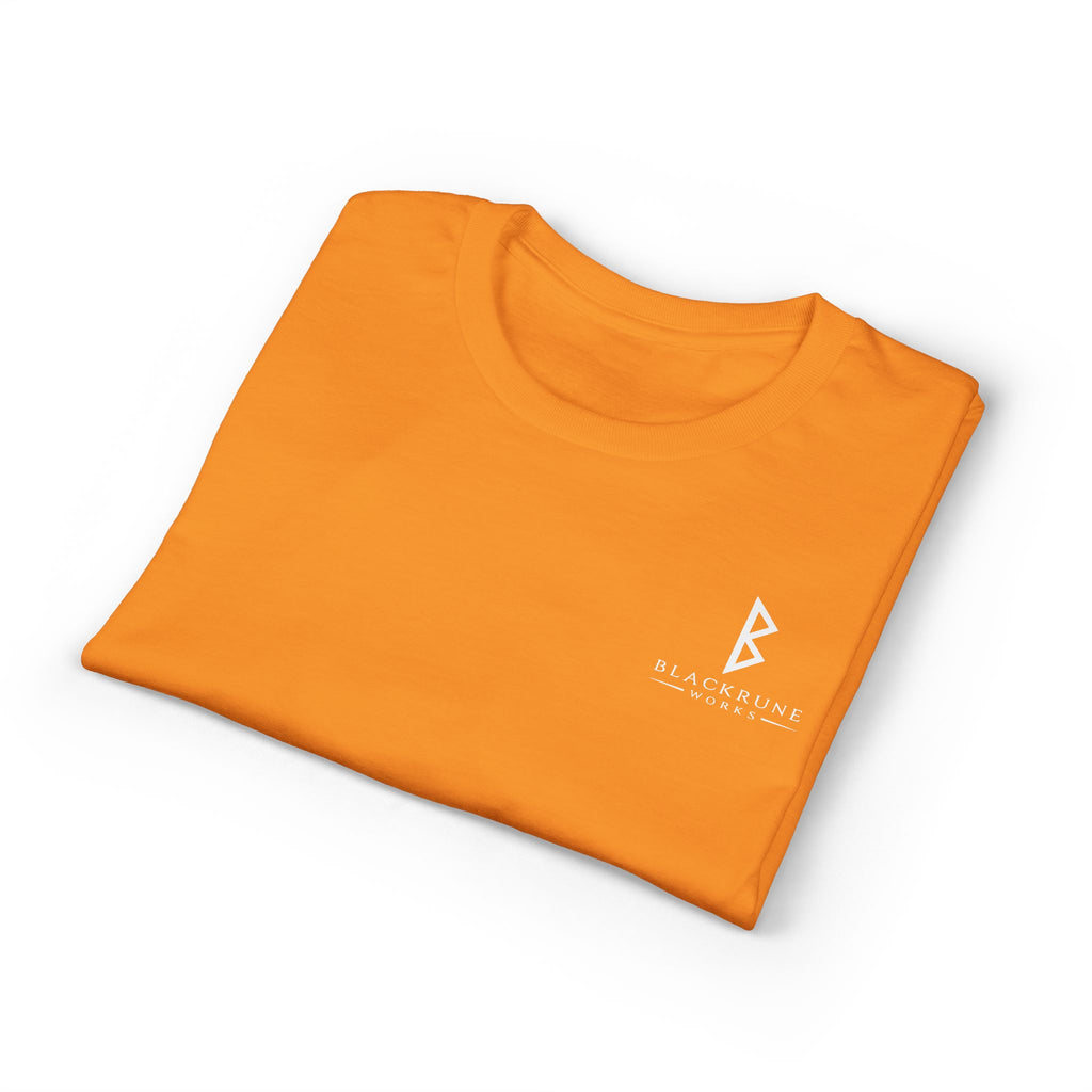 Black Rune Works Signature DryBlend T-Shirt Front and Back Logo