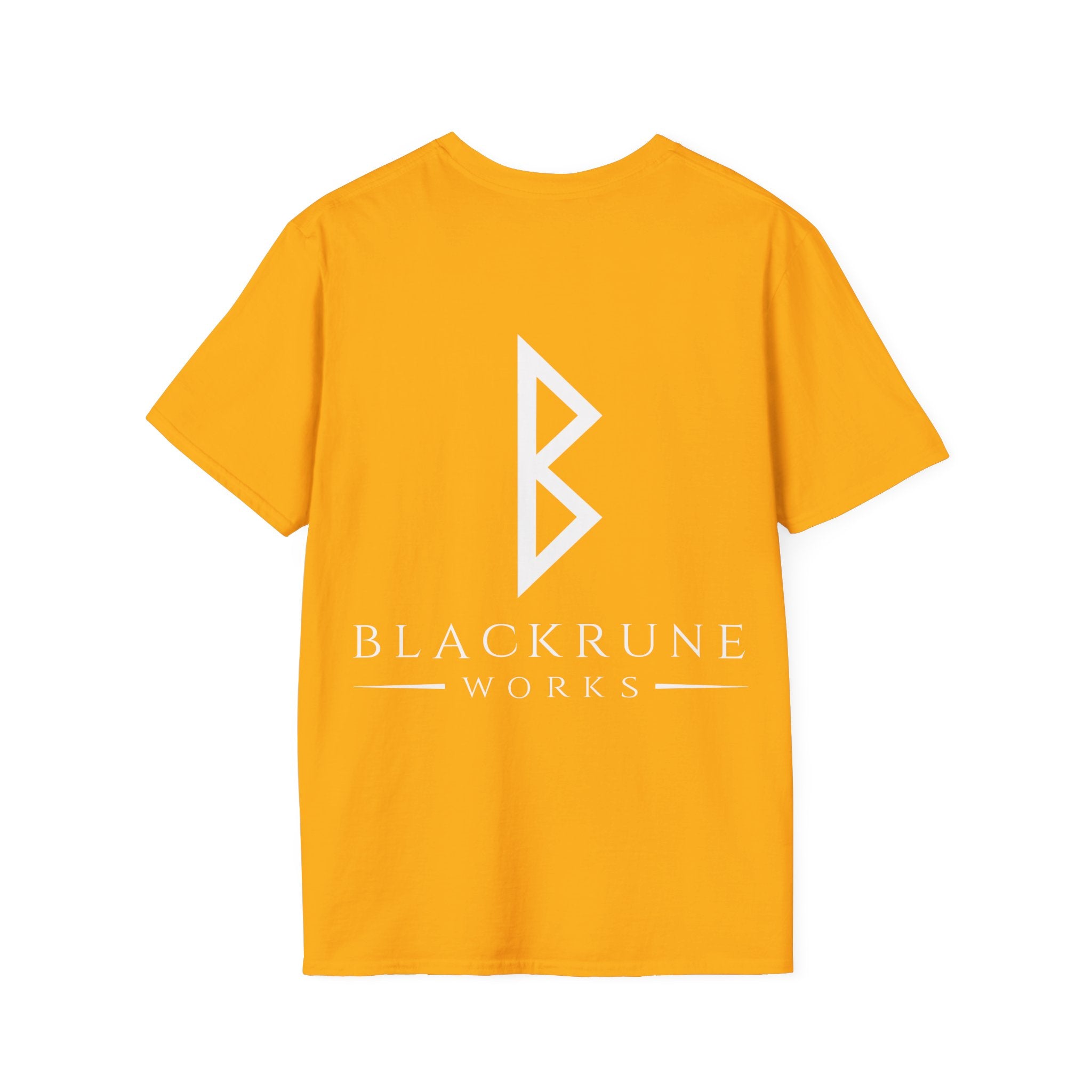 Black Rune Works Logo TShirt Back Large Logo
