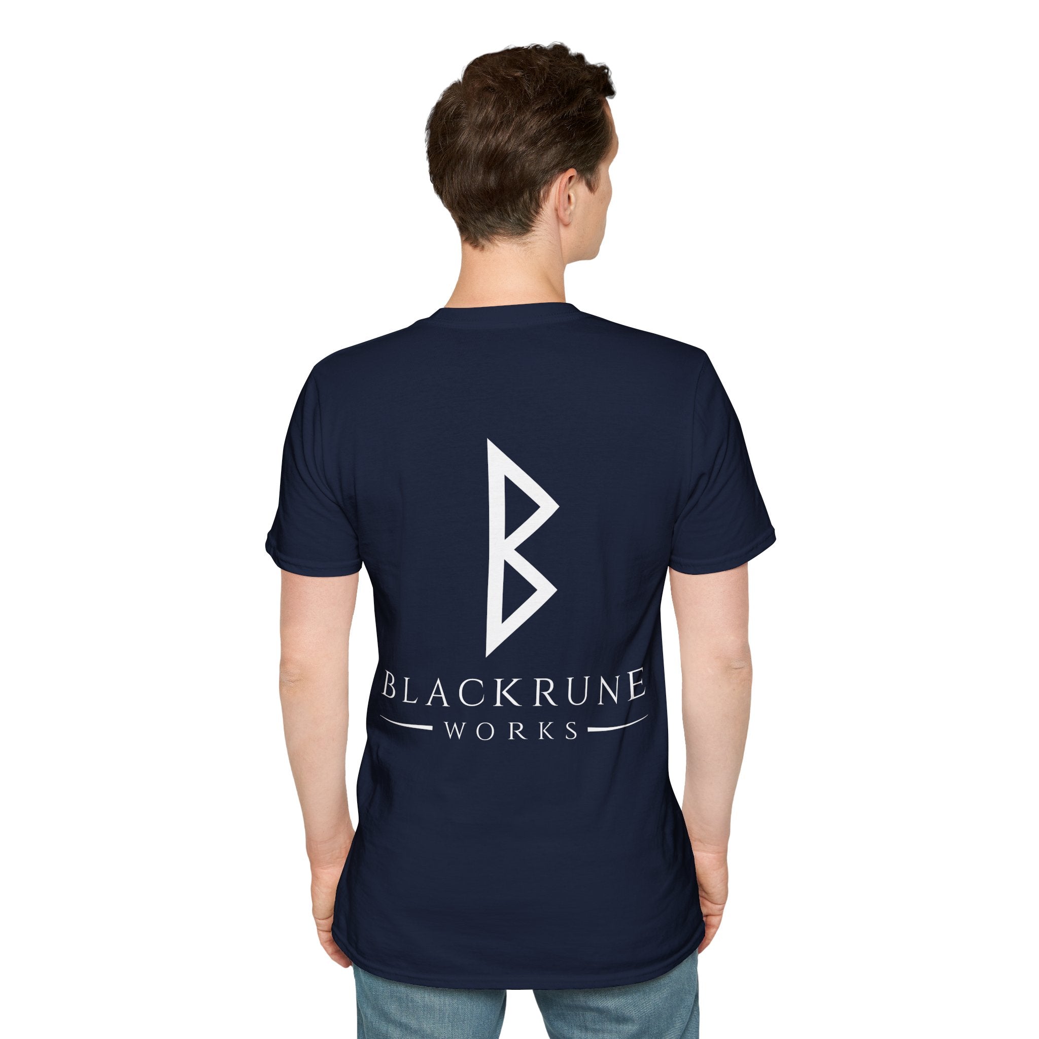 Black Rune Works Logo TShirt Back Large Logo