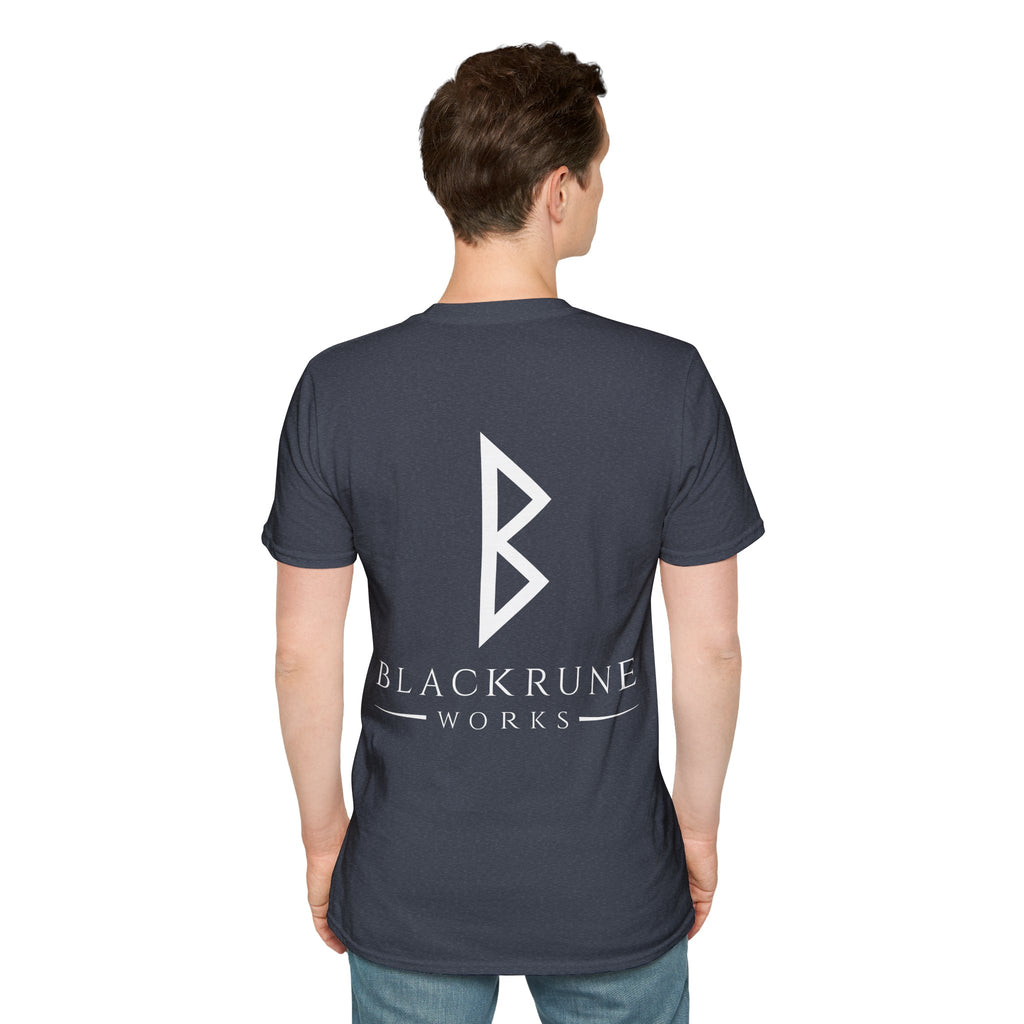 Black Rune Works Logo TShirt Back Large Logo