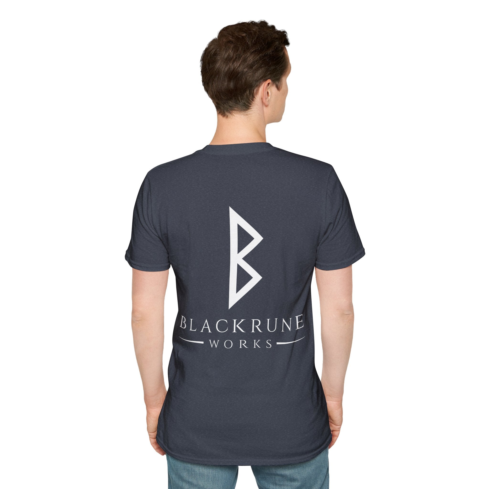 Black Rune Works Logo TShirt Back Large Logo