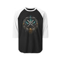 Aurora Eternal Love Rune Raglan Shirt | Norse Viking 3/4 Sleeve | Black Rune Works