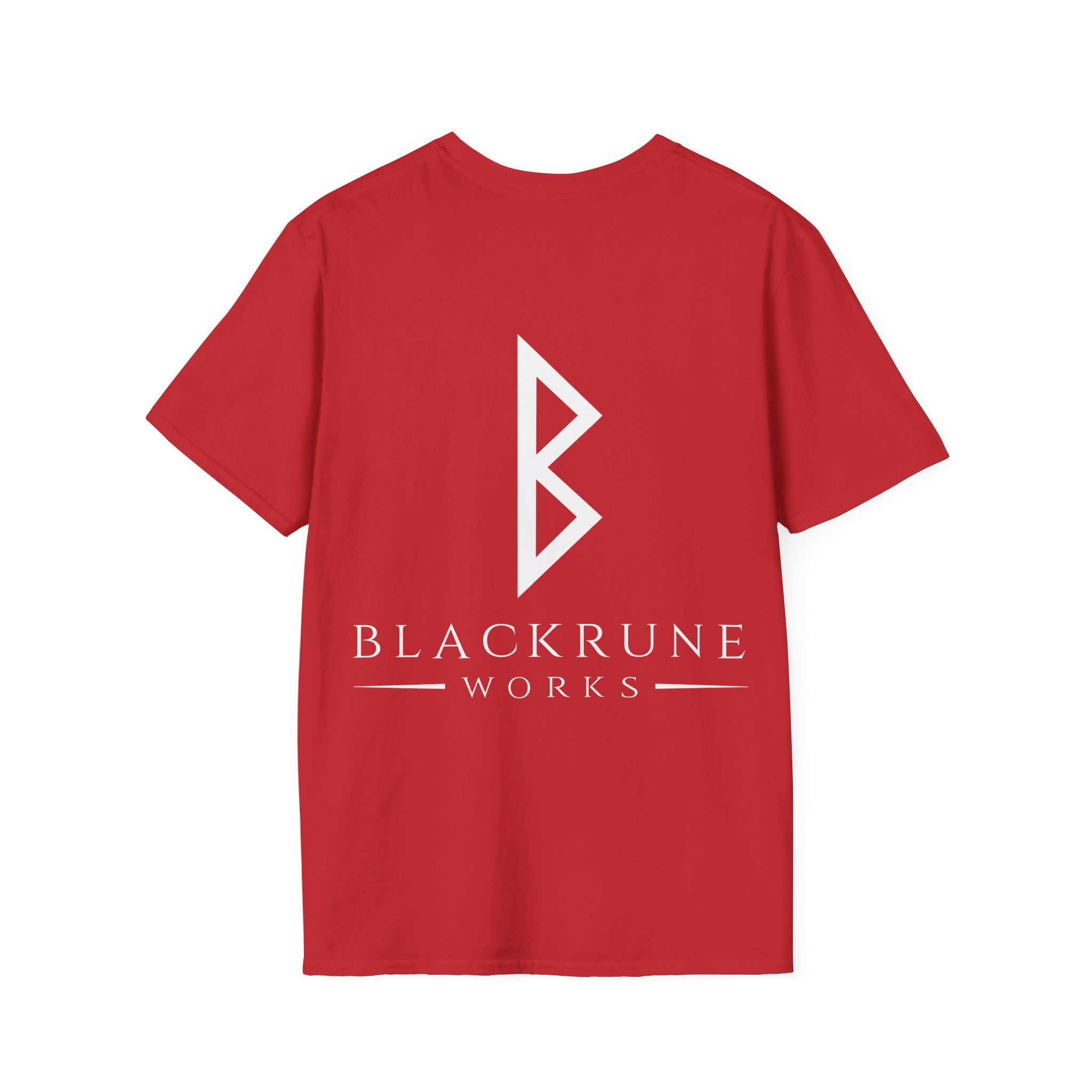 Black Rune Works Logo TShirt Back Large Logo