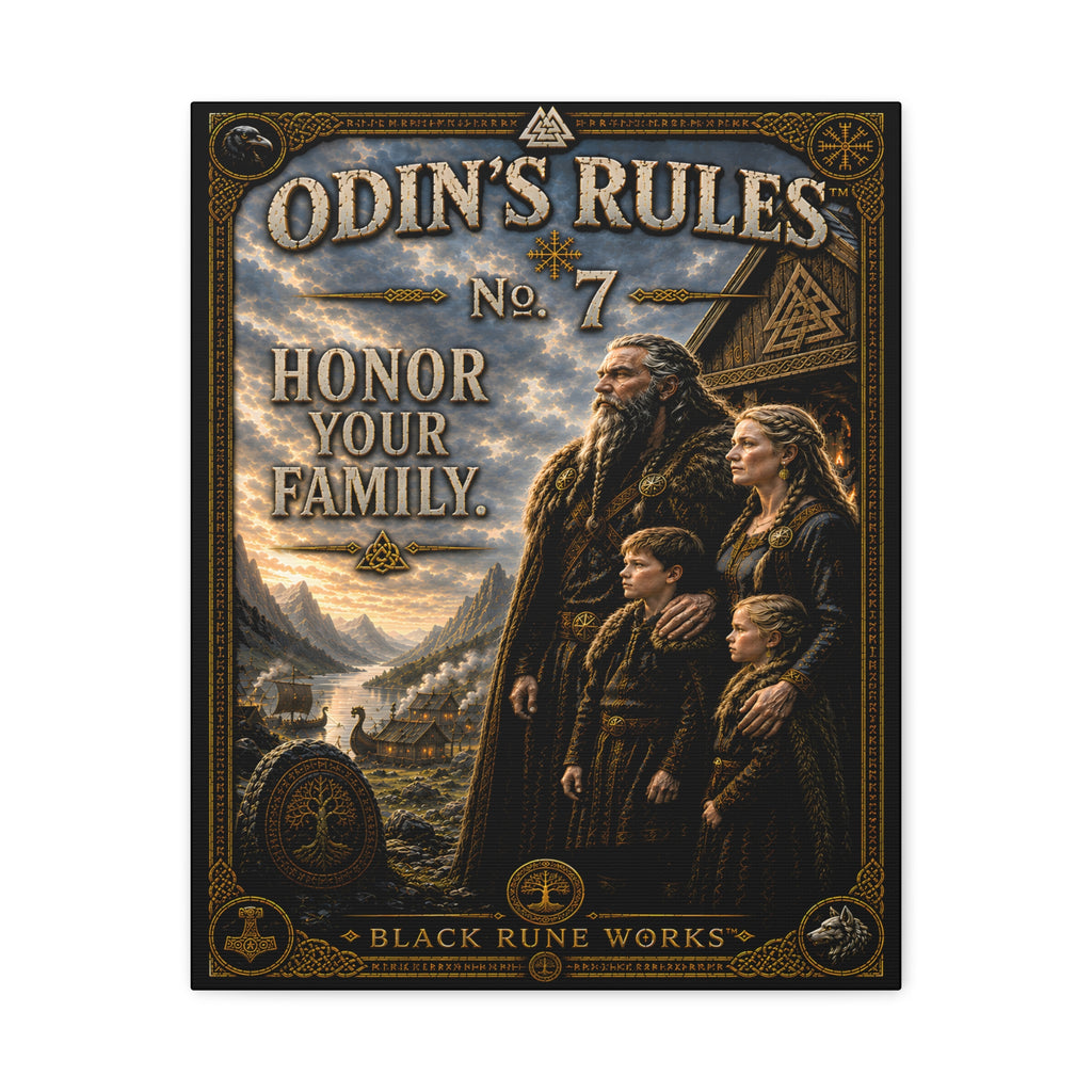 ODIN'S RULES™ No. 7 – Honor Your Family Canvas