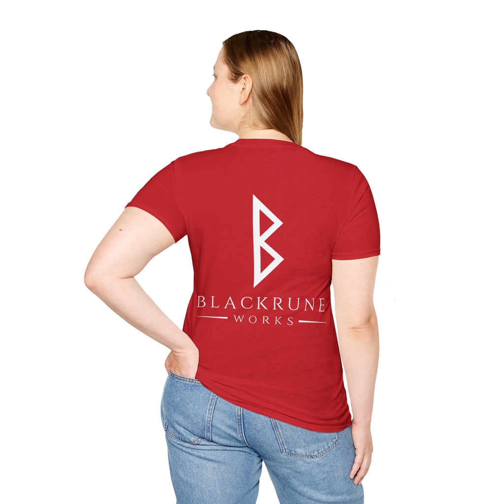 Black Rune Works Logo TShirt Back Large Logo