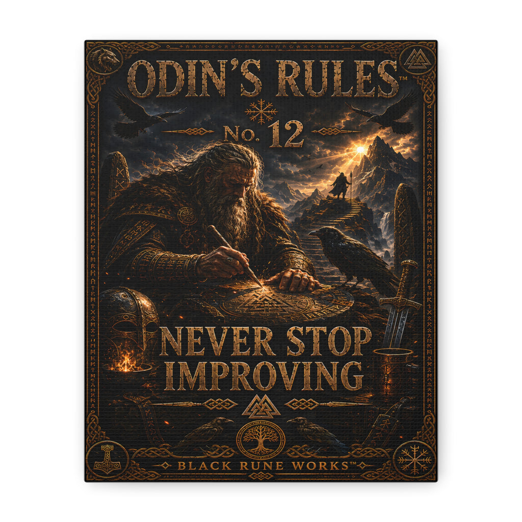 ODIN'S RULES™ No. 12 NEVER STOP IMPROVING