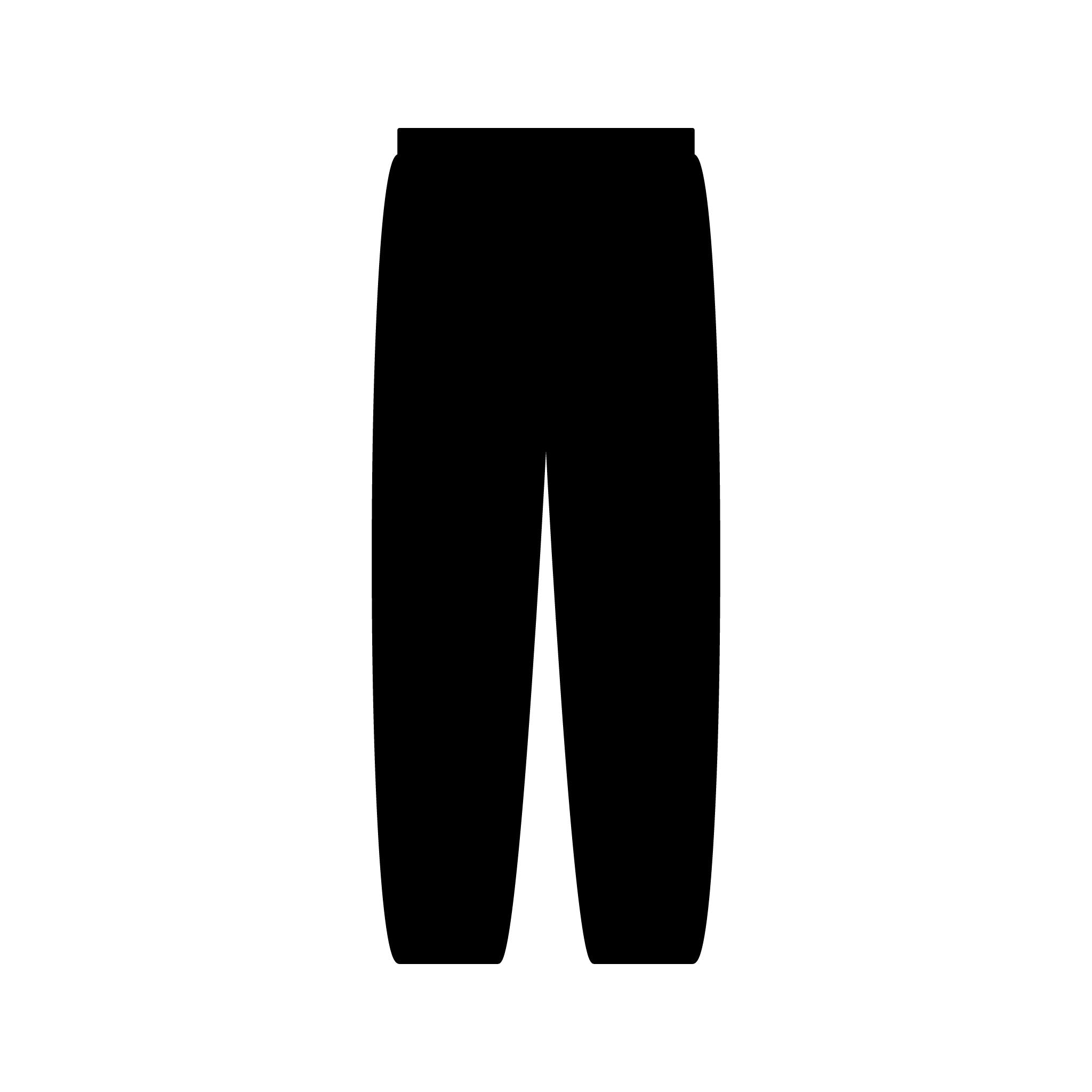 Black Rune Works Sweatpants Minimal Vertical Logo White Joggers