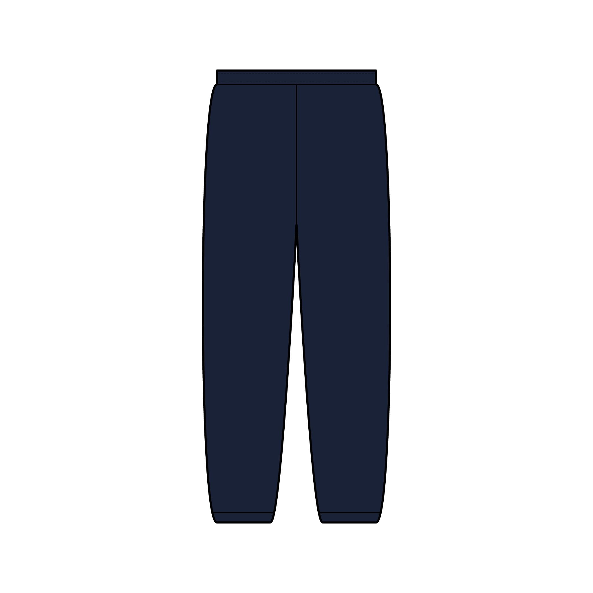 Black Rune Works Sweatpants Minimal Vertical Logo White Joggers
