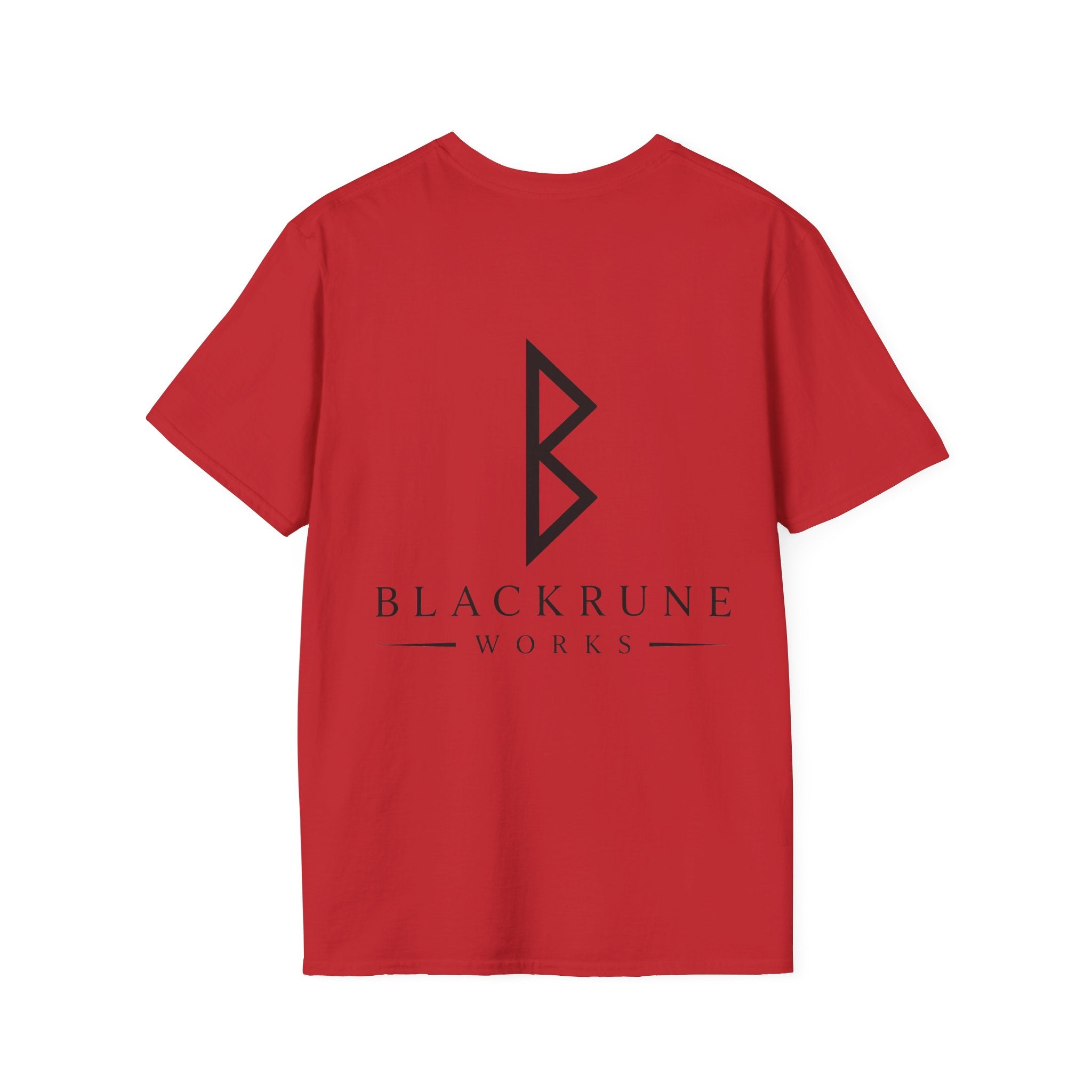 Black Rune Works Logo T Shirt Large Back Logo