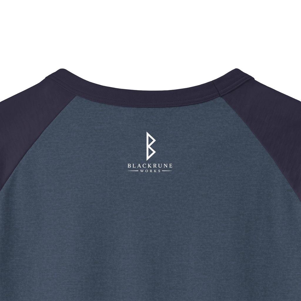 Aurora Eternal Love Rune Raglan Shirt | Norse Viking 3/4 Sleeve | Black Rune Works