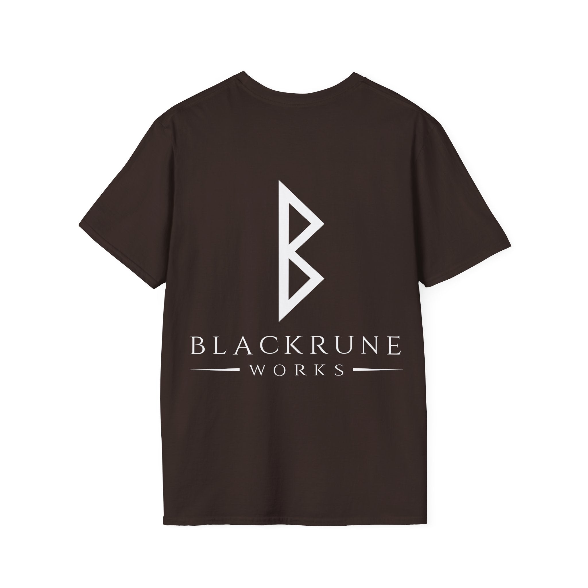 Black Rune Works Logo TShirt Back Large Logo