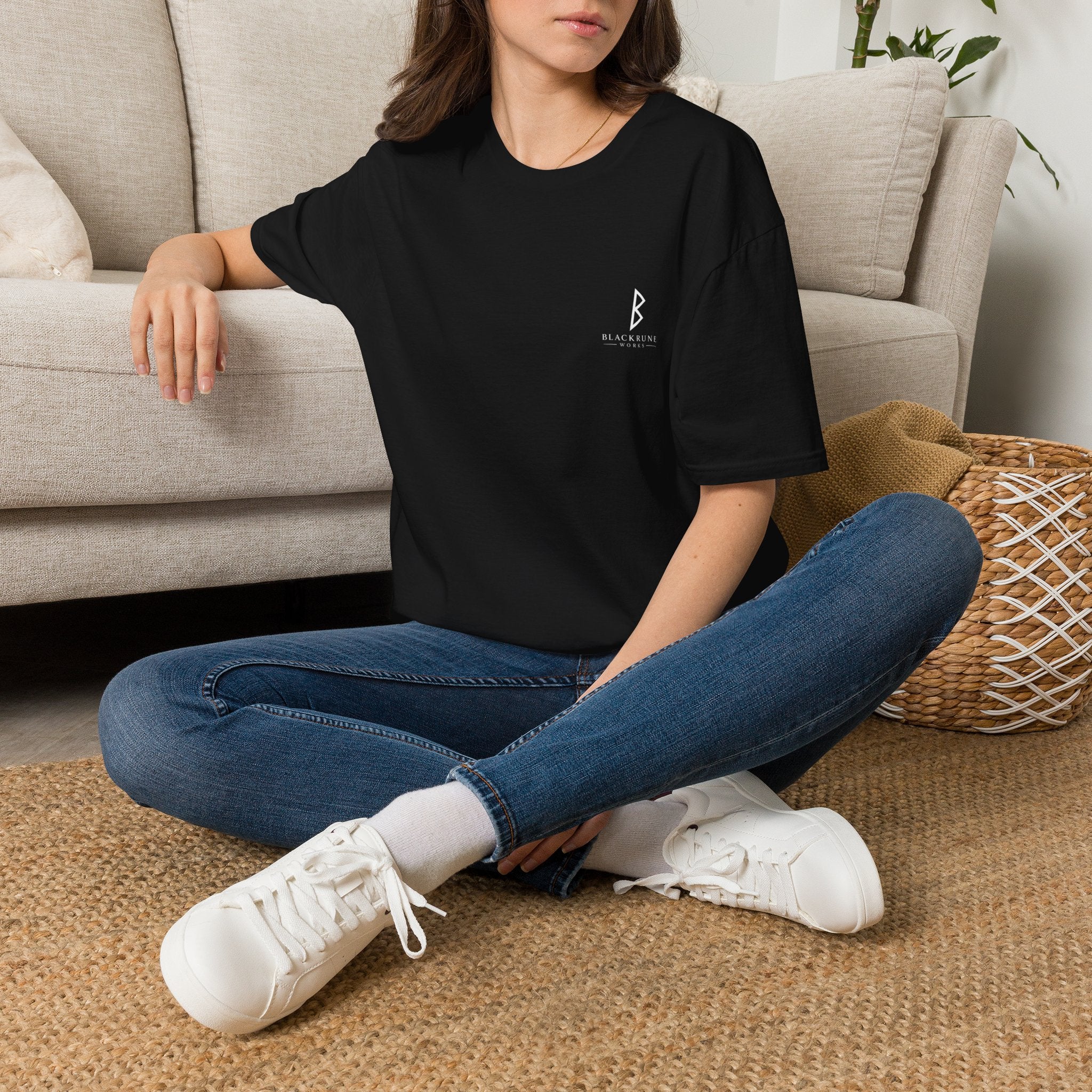 Aurora Eternal Love Rune T-Shirt | Gildan 64000 Softstyle | Norse Viking Shirt | Black Rune Works
