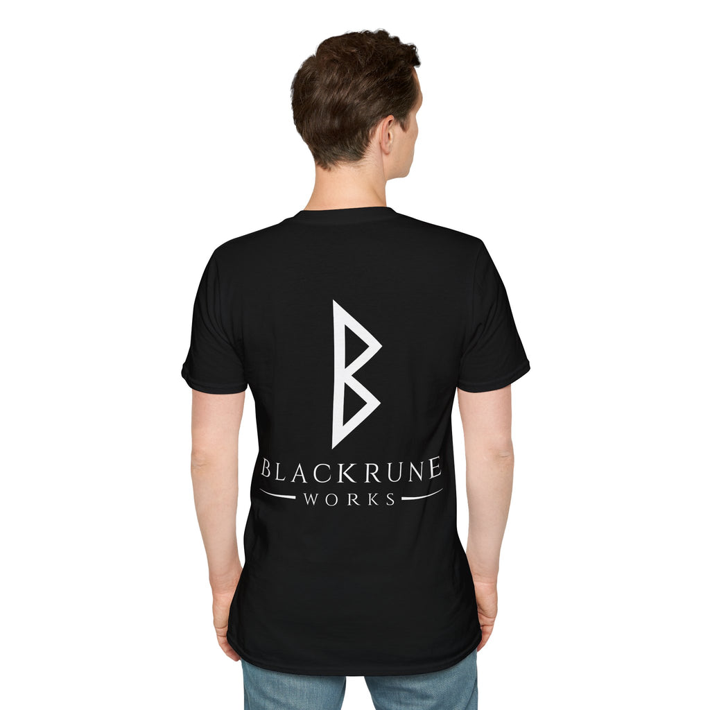 Black Rune Works Logo TShirt Back Large Logo