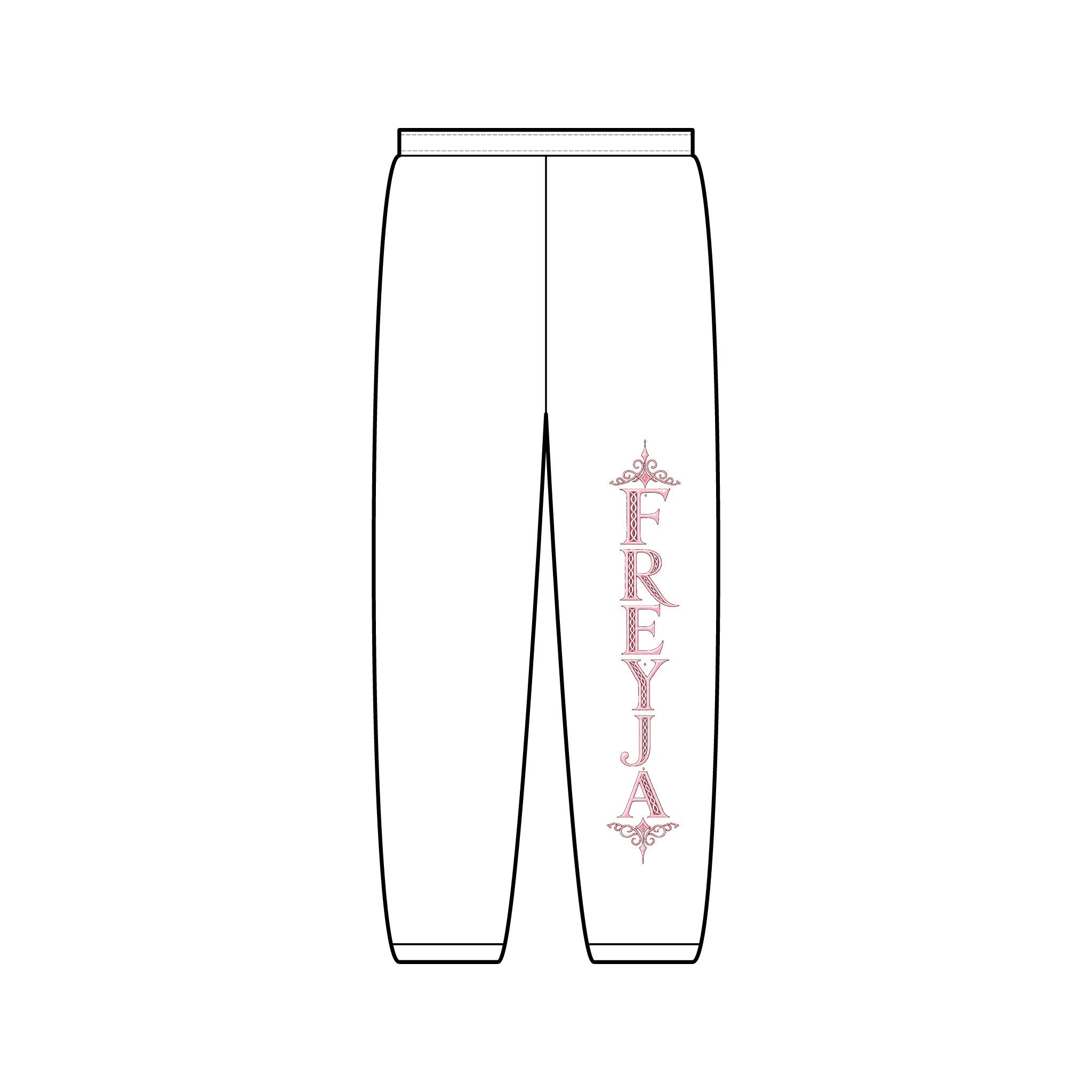 Freya Vertical Logo Sweatpants Pink