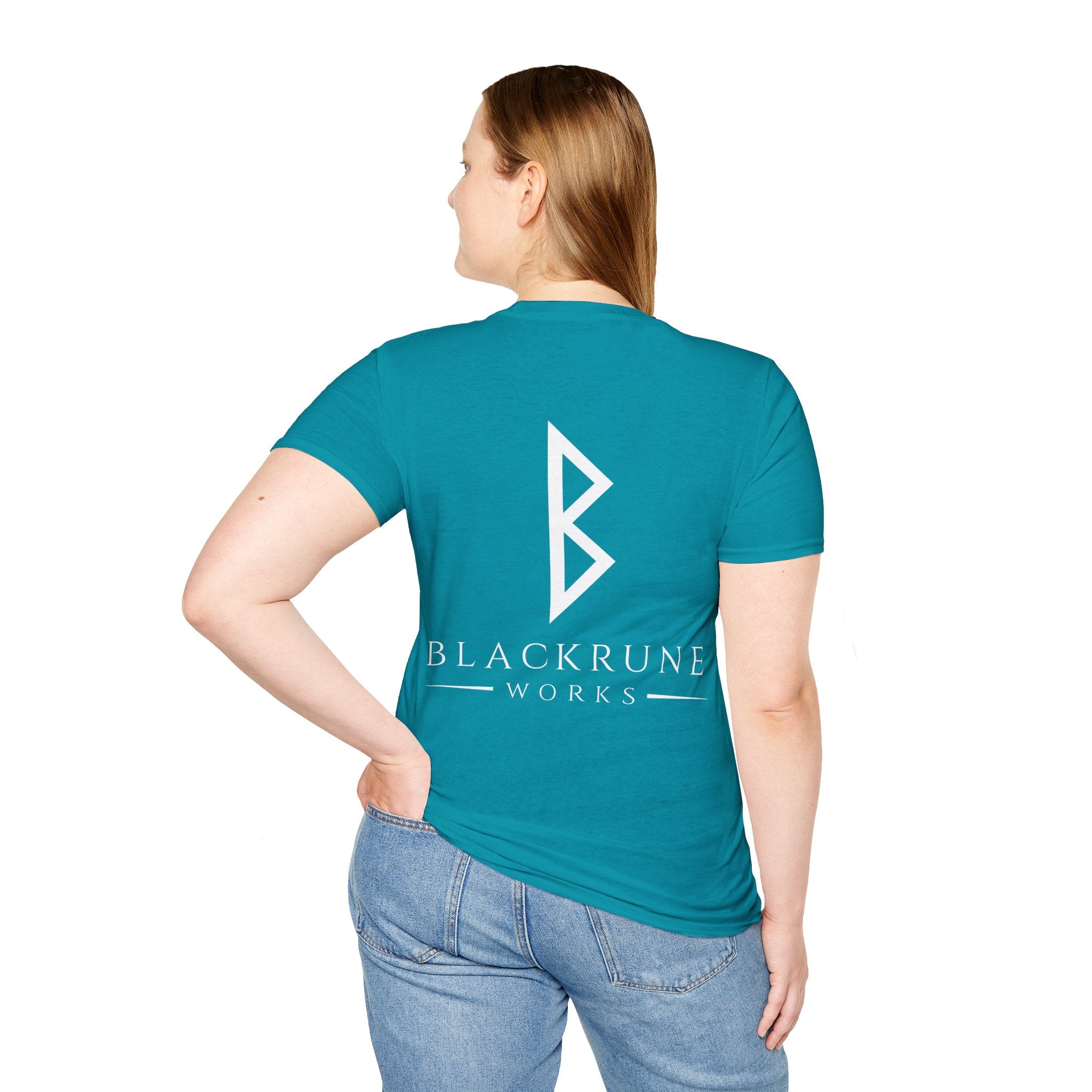 Black Rune Works Logo TShirt Back Large Logo