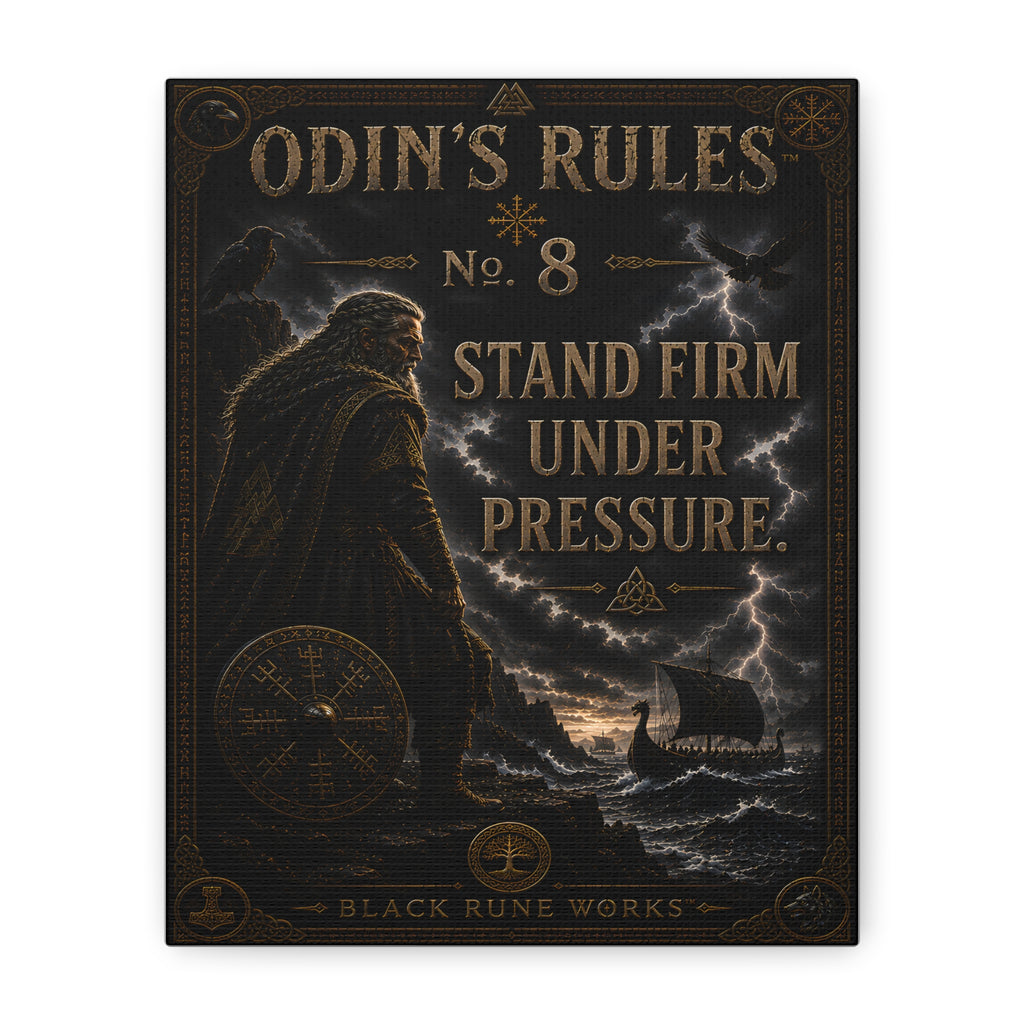 ODIN'S RULES™ No. 8 – Stand Firm Under Pressure Canvas