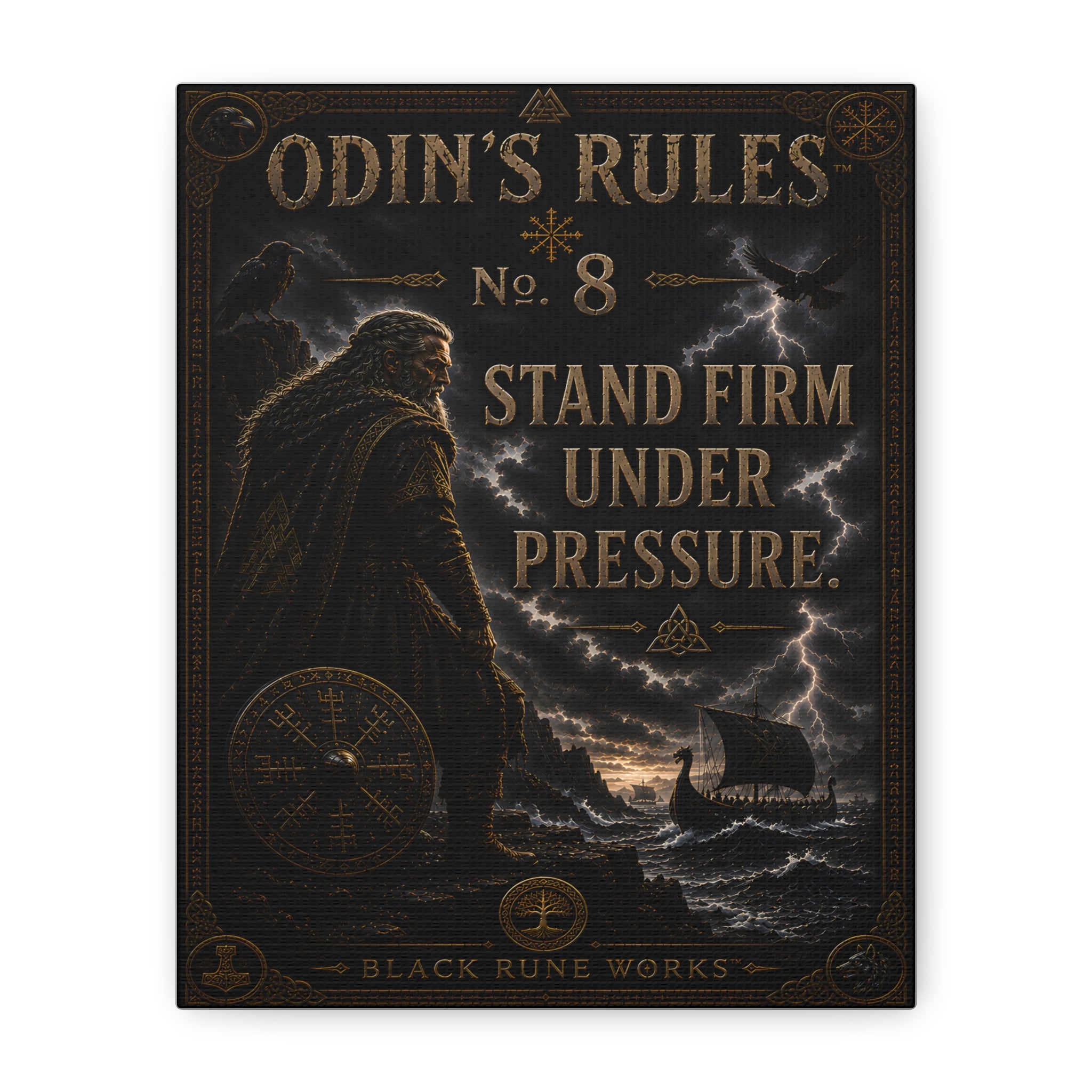 ODIN'S RULES™ No. 8 – Stand Firm Under Pressure Canvas