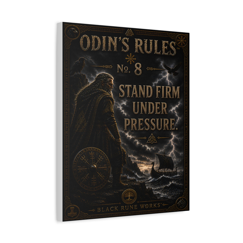 ODIN'S RULES™ No. 8 – Stand Firm Under Pressure Canvas