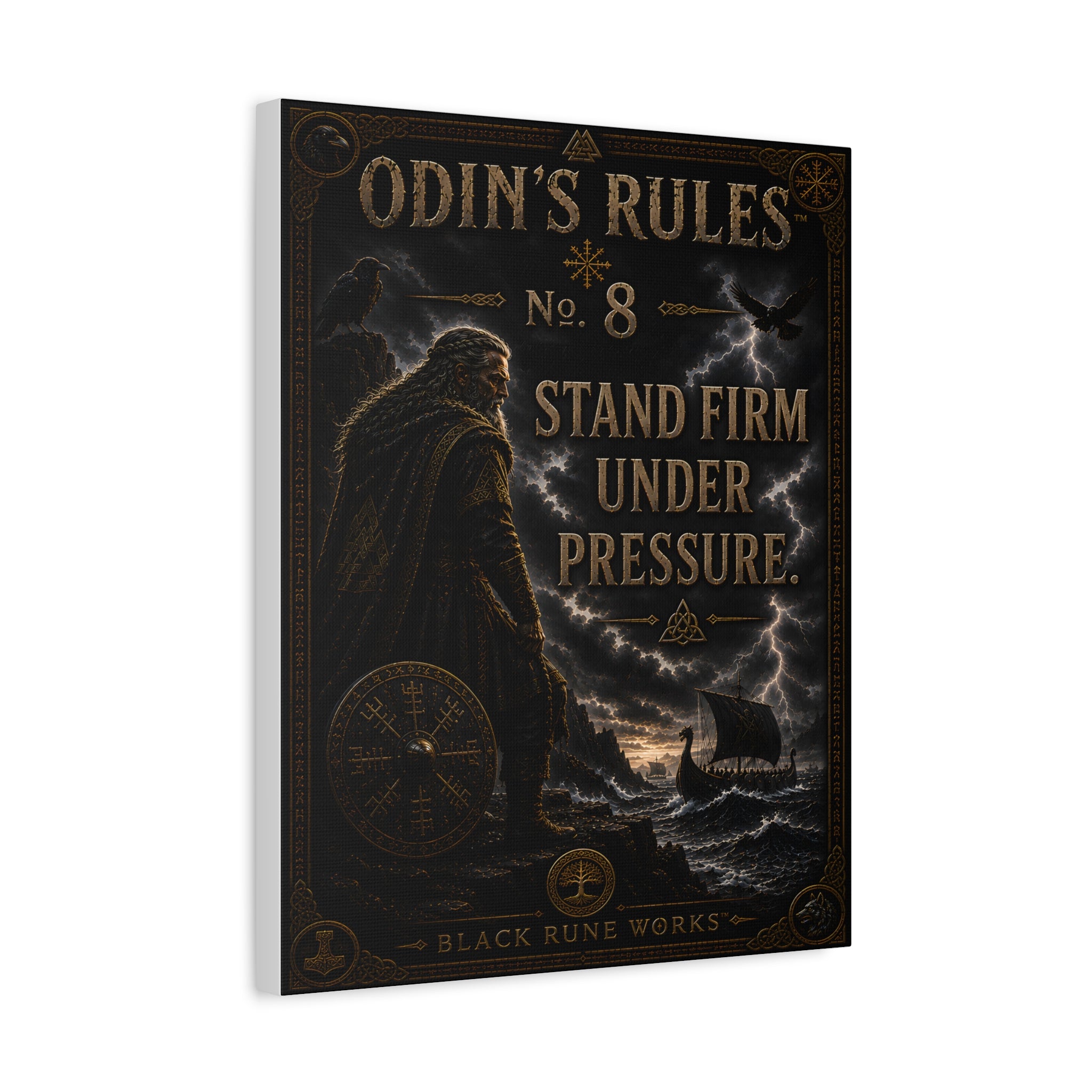 ODIN'S RULES™ No. 8 – Stand Firm Under Pressure Canvas