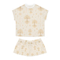 Women’s Cream & Gold Yggdrasil Short Pajama Set