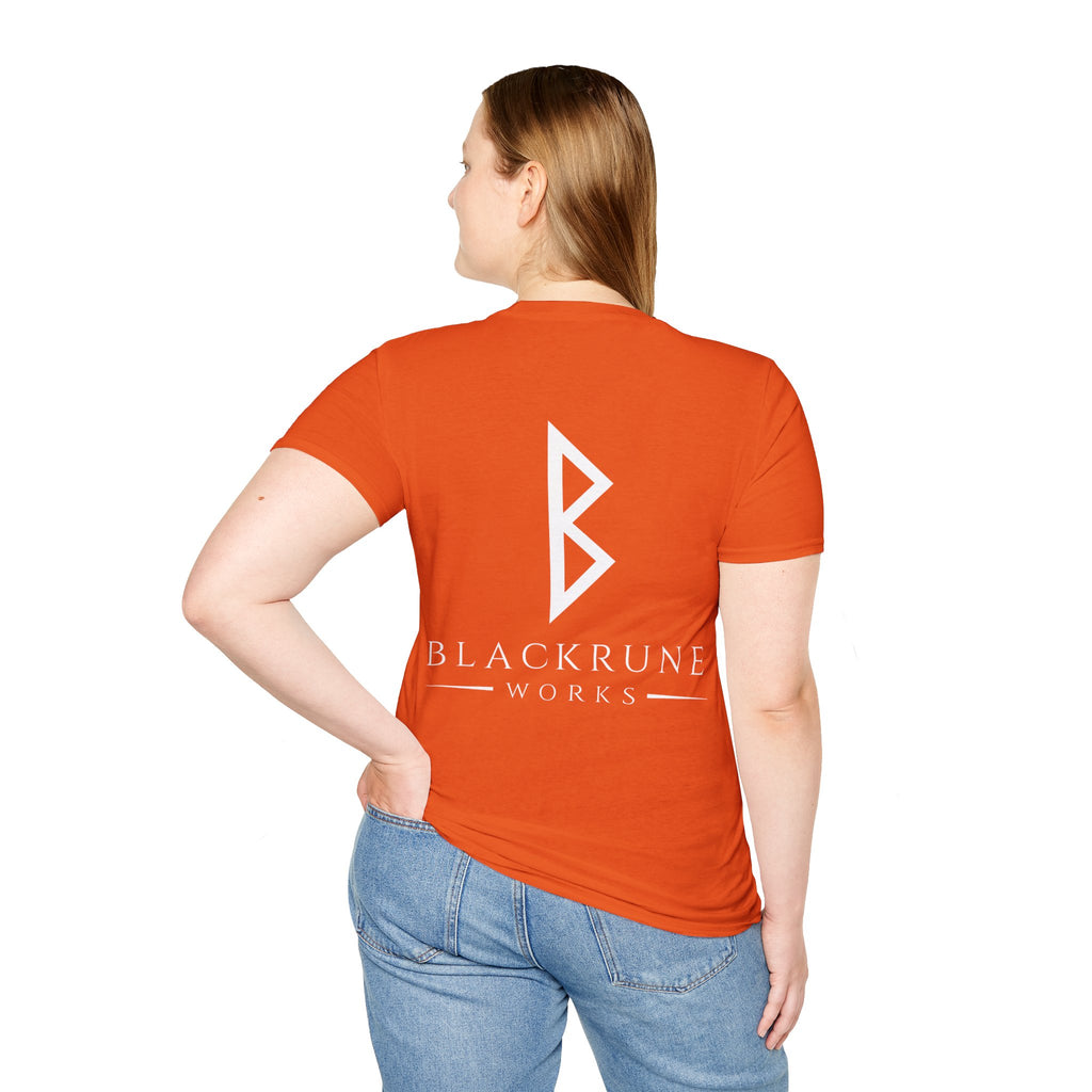 Black Rune Works Logo TShirt Back Large Logo