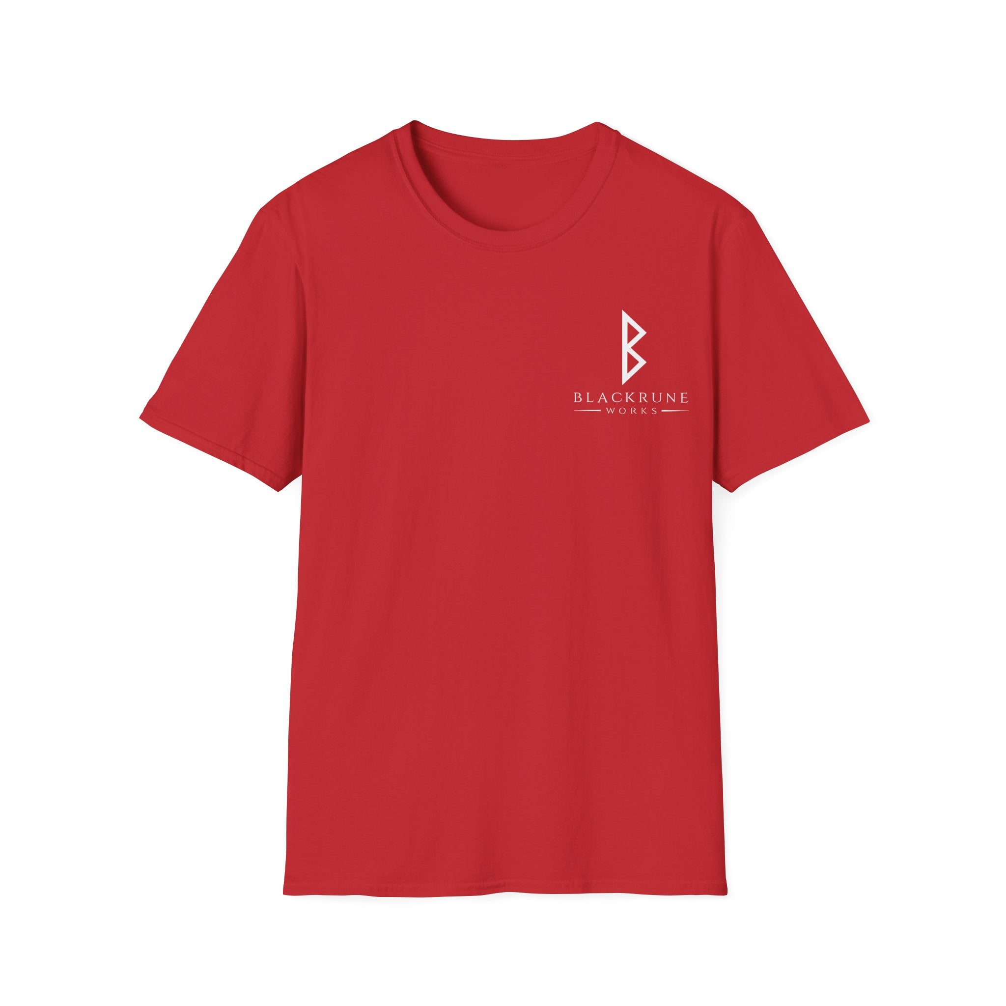 Black Rune Works Logo TShirt Front Small Logo