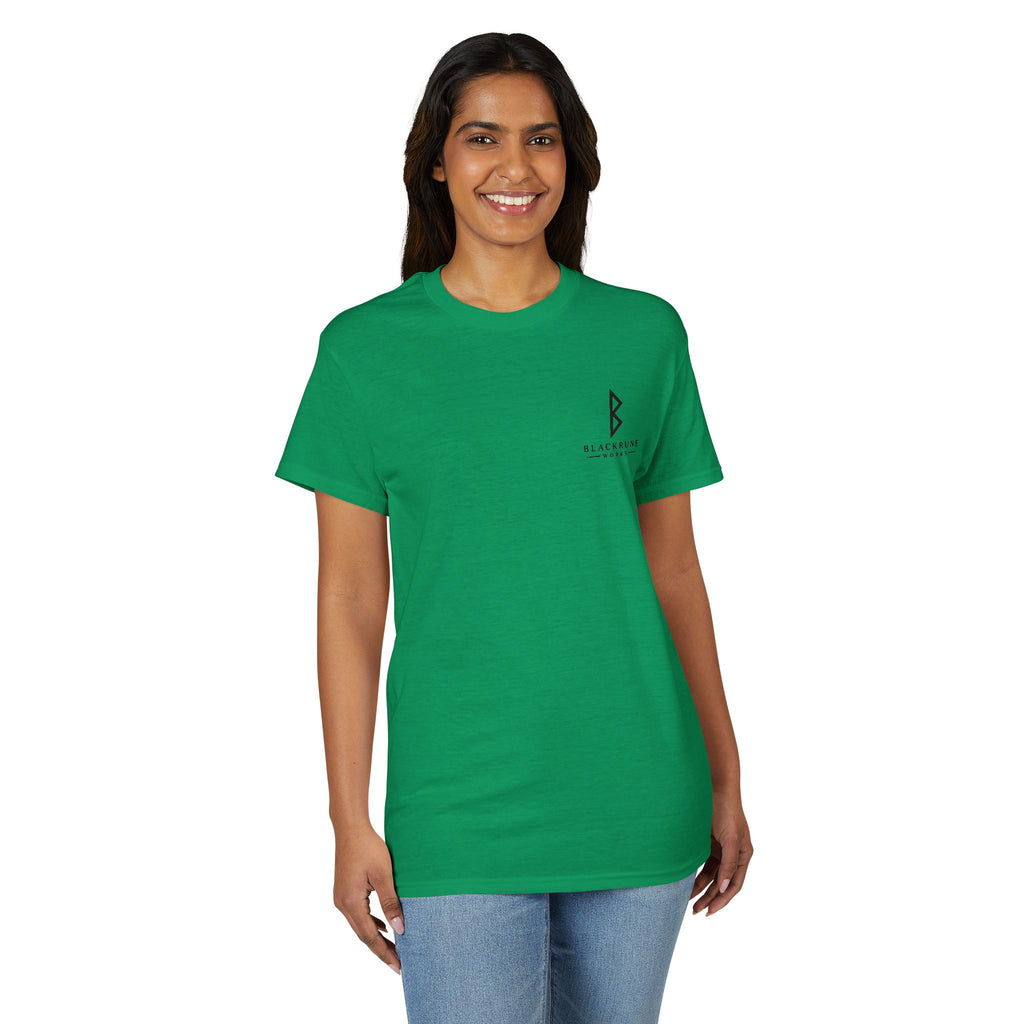 Black Rune Works Signature DryBlend T-Shirt Front Logo