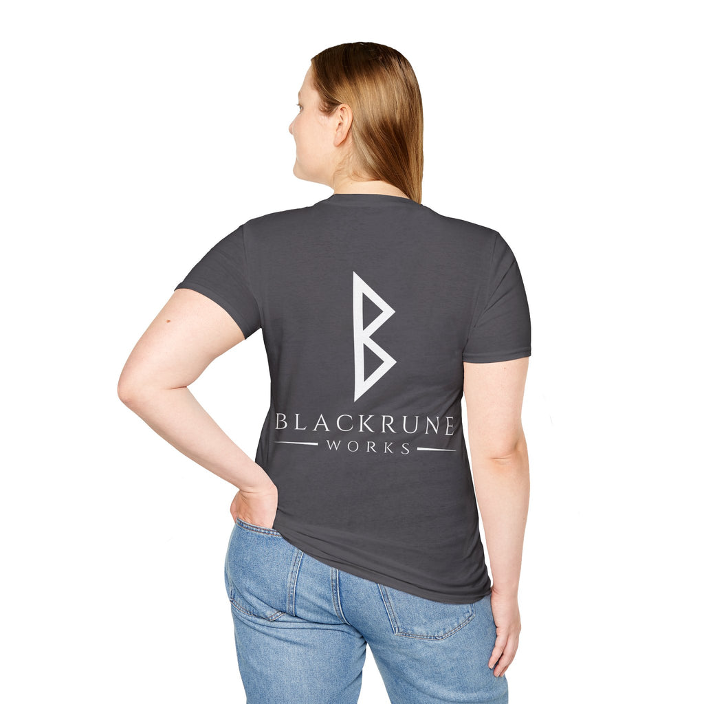 Black Rune Works Logo TShirt Back Large Logo