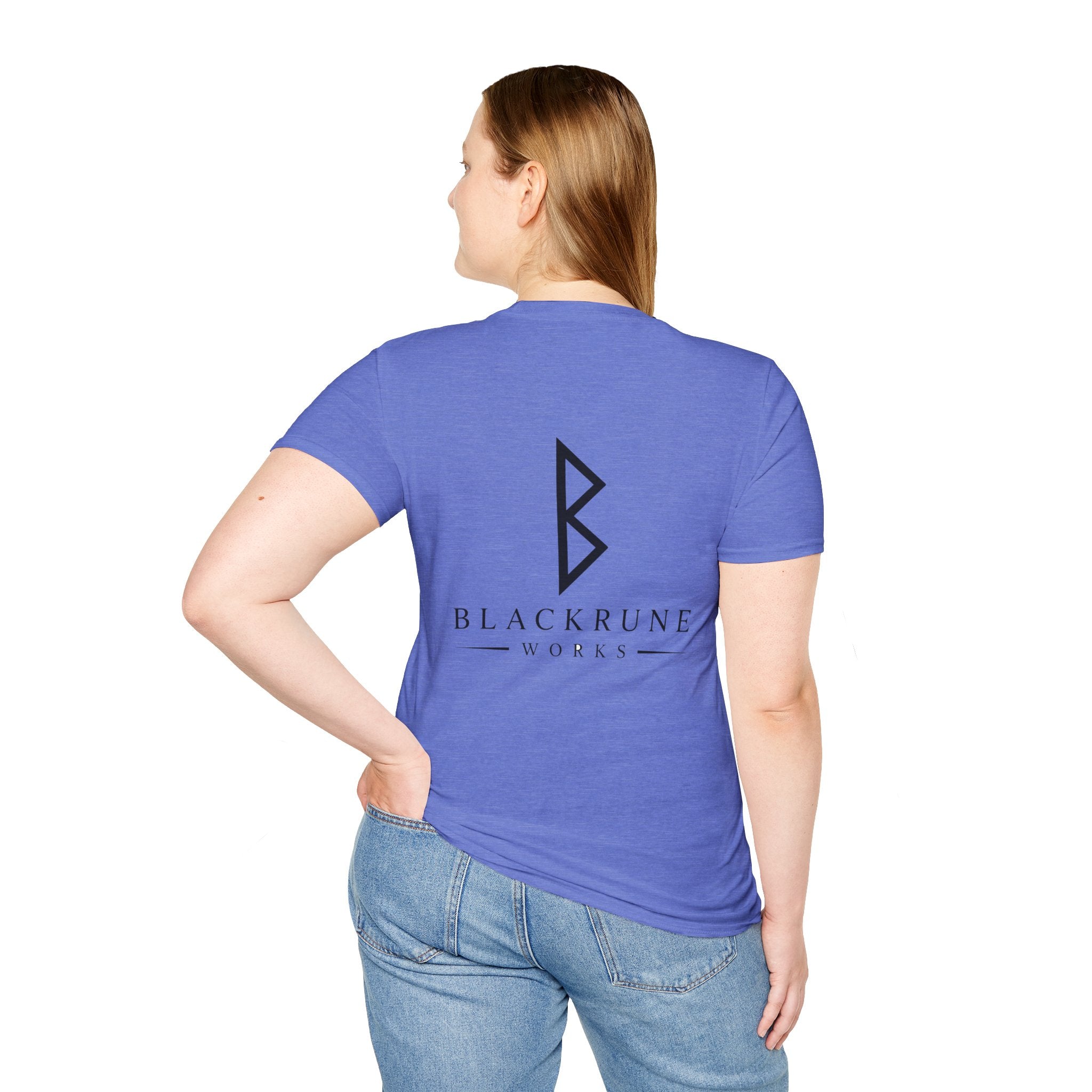 Black Rune Works Logo T Shirt Black Logo
