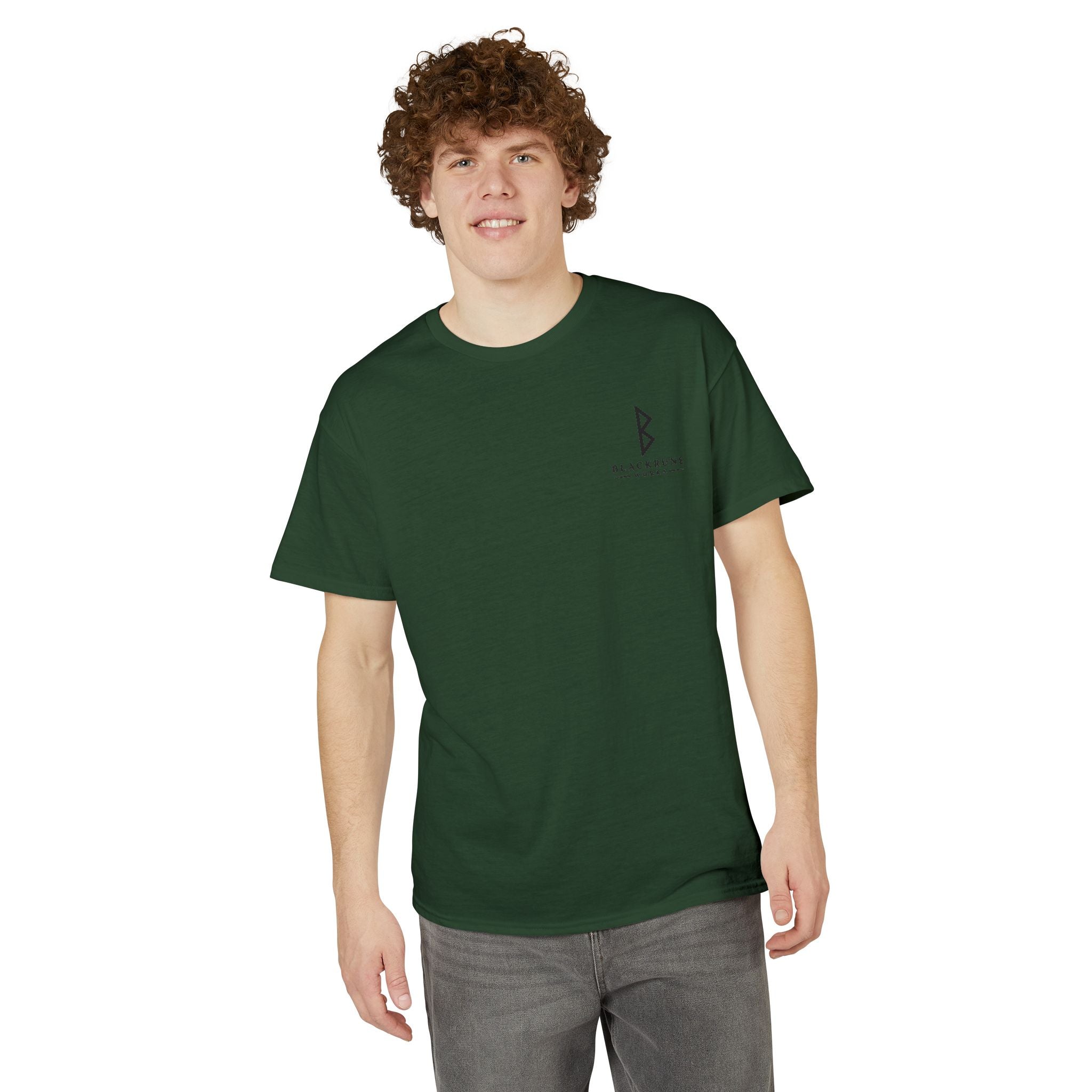 Black Rune Works Signature DryBlend T-Shirt Front Logo