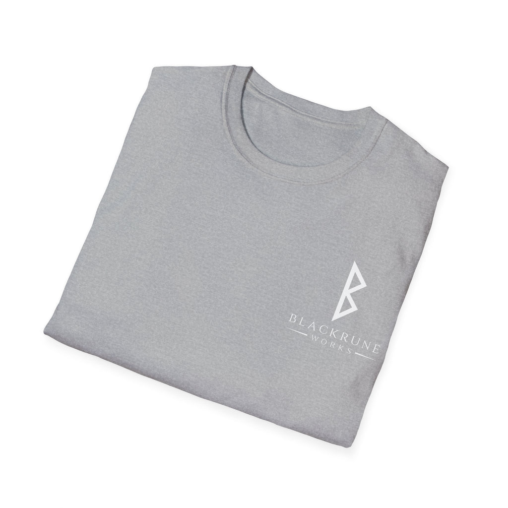 Black Rune Works Logo TShirt Front Small Logo