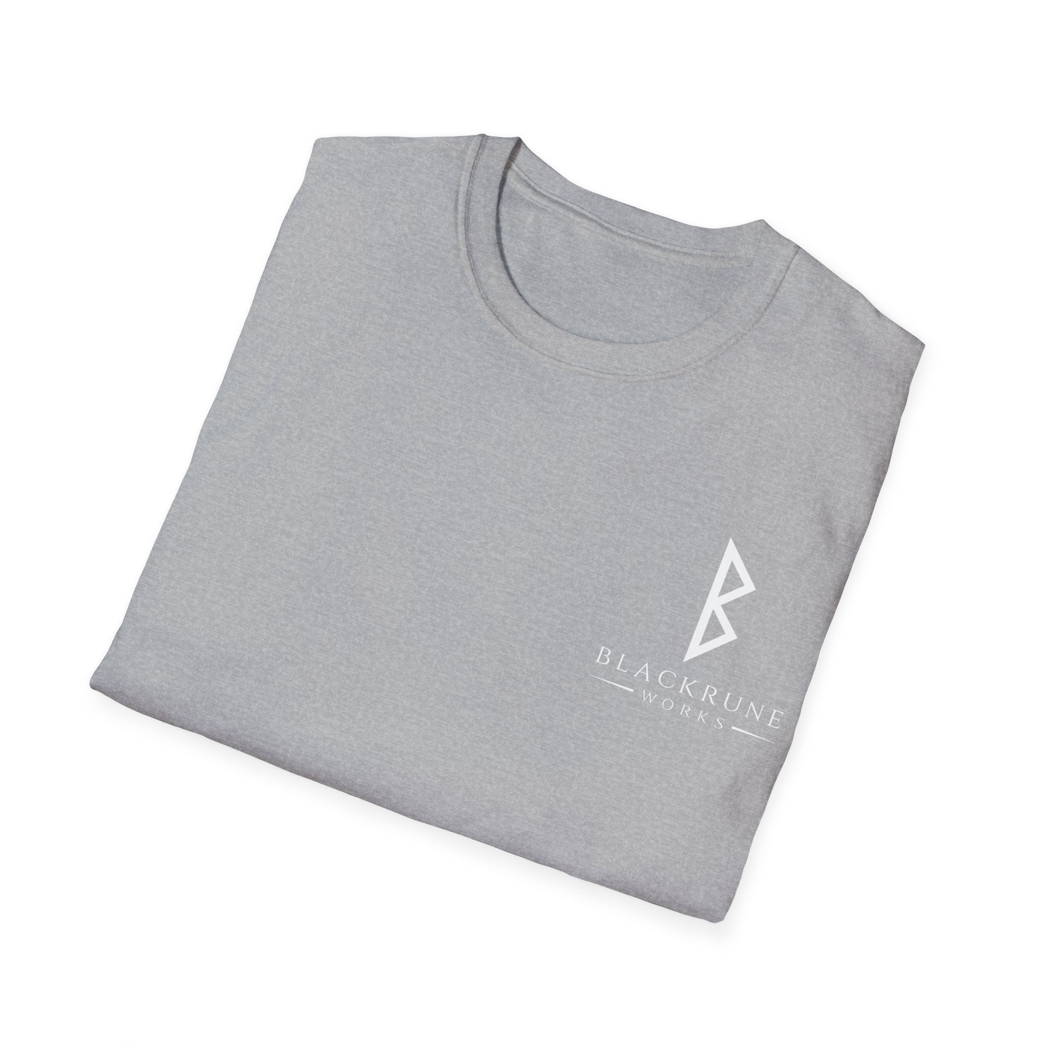 Black Rune Works Logo TShirt Front Small Logo