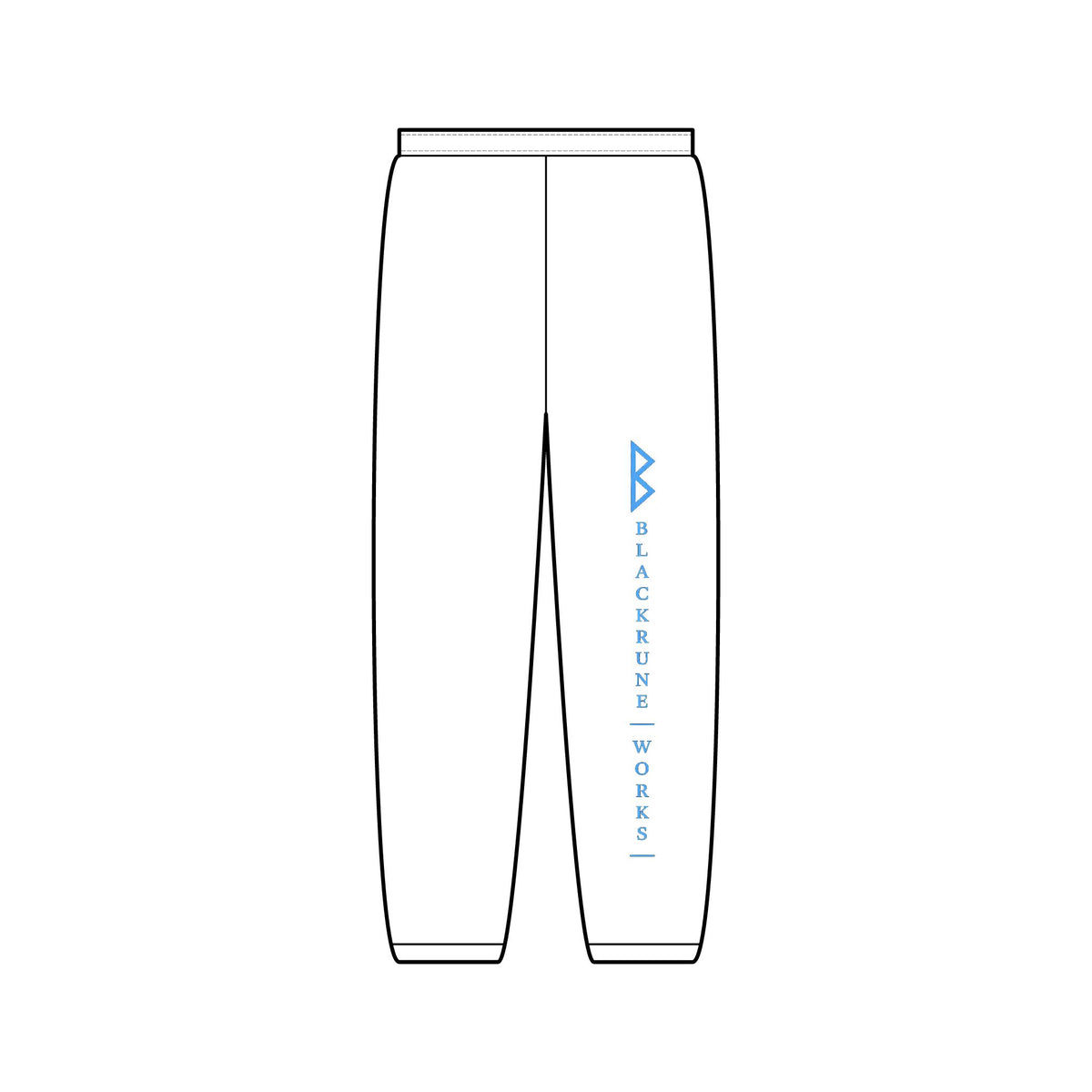 Blue Vertical Logo Joggers
