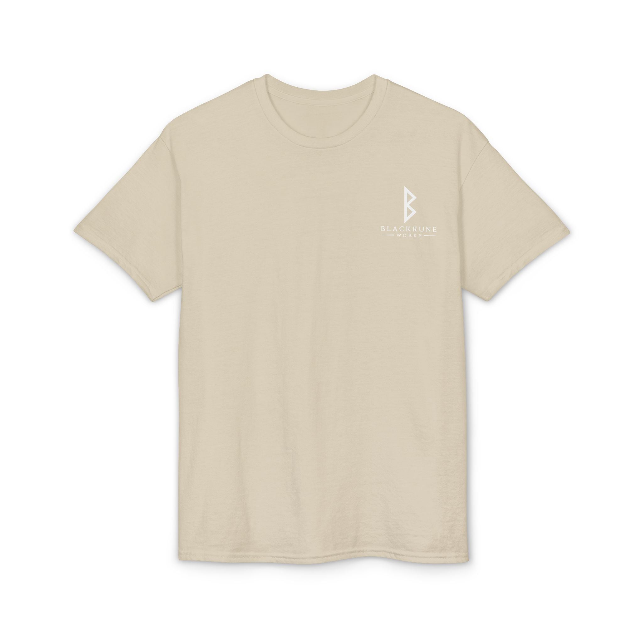 Black Rune Works Signature DryBlend T-Shirt Front and Back Logo