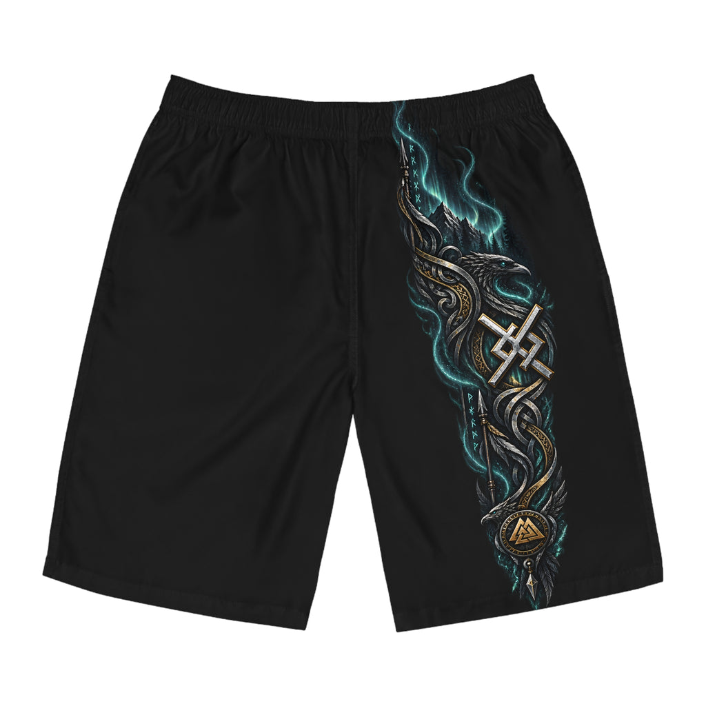 Aurora Eternal Love Rune Board Shorts  | Black Rune Works