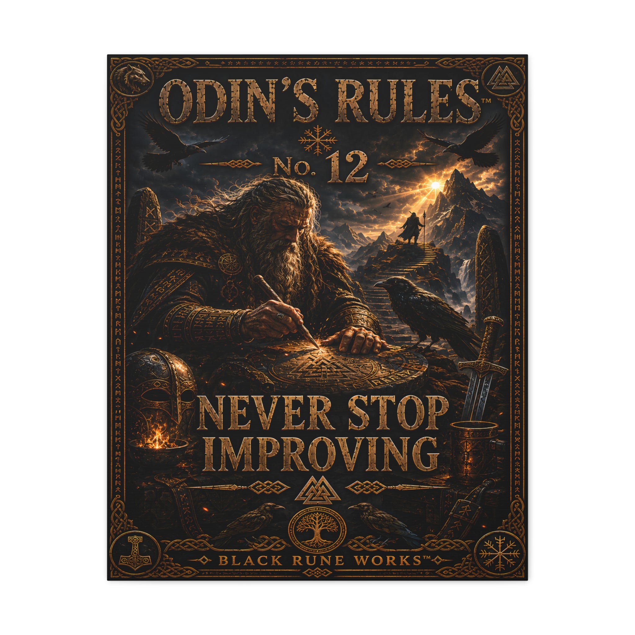 ODIN'S RULES™ No. 12 NEVER STOP IMPROVING