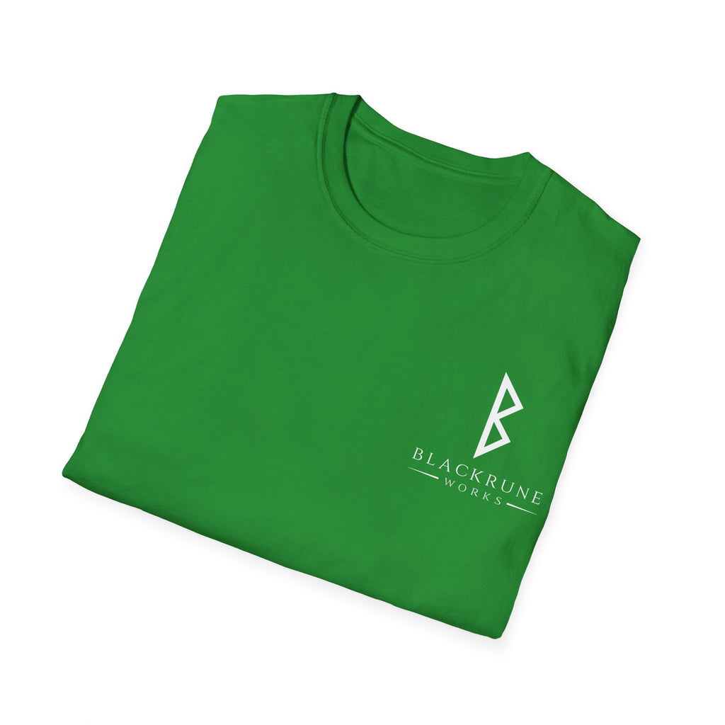 Black Rune Works Logo TShirt Front Small Logo