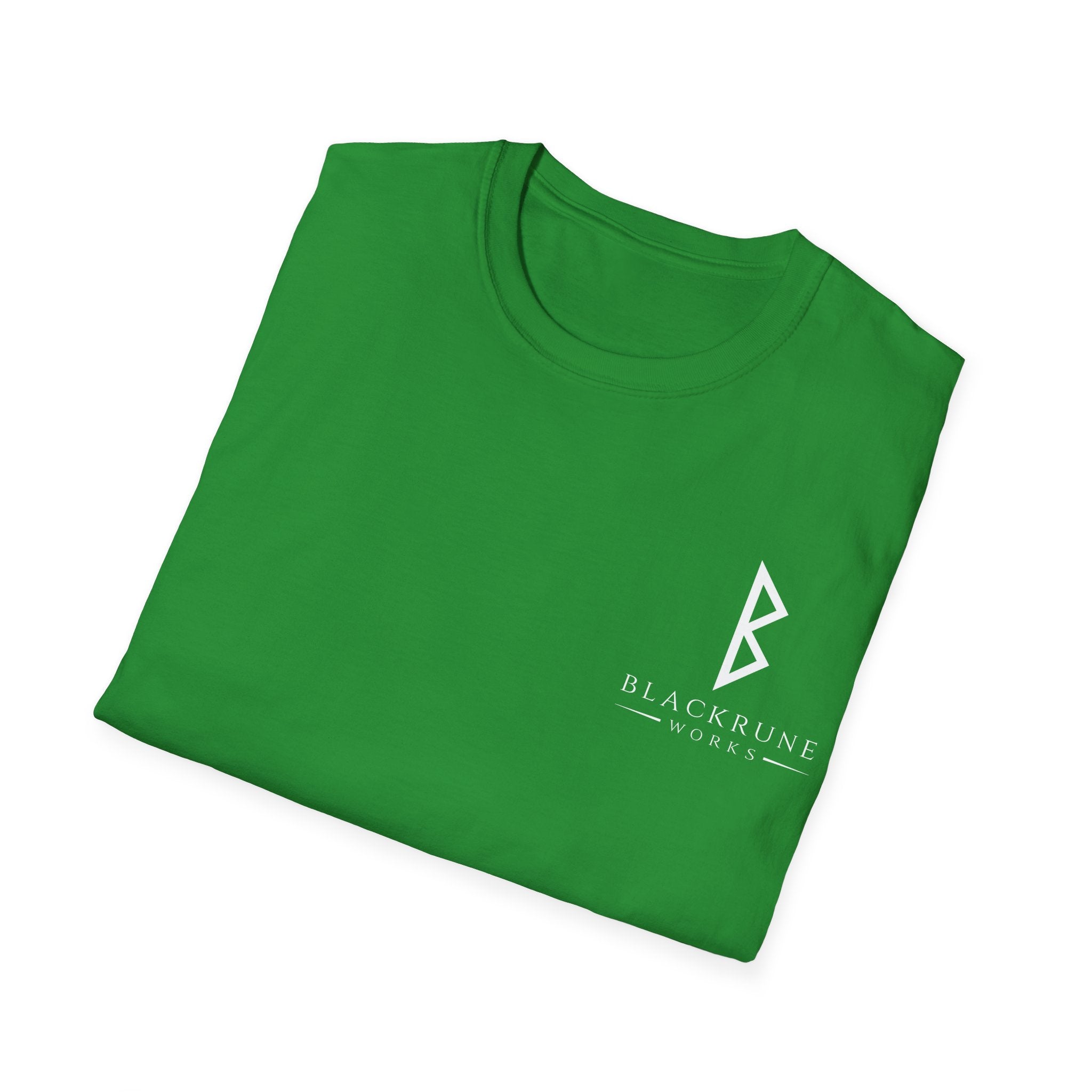 Black Rune Works Logo TShirt Front Small Logo