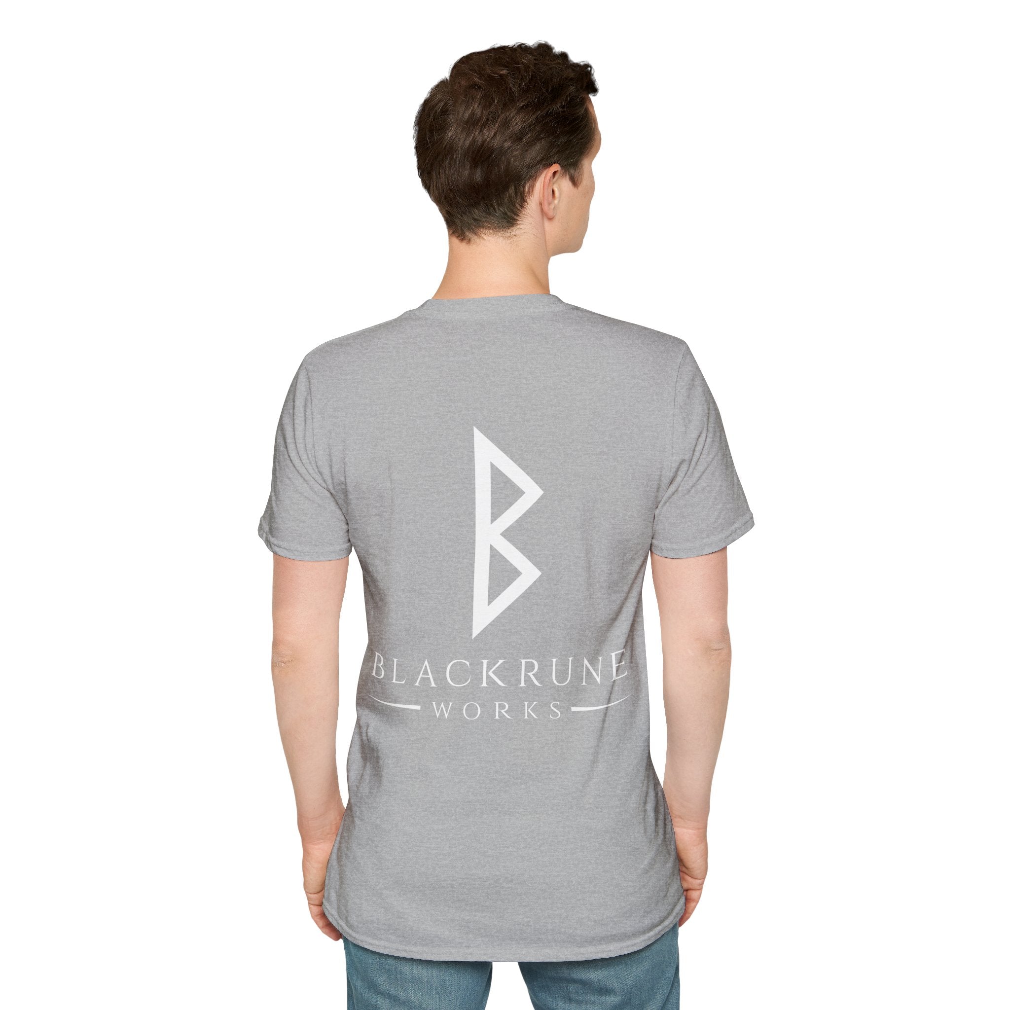 Black Rune Works Logo TShirt Back Large Logo
