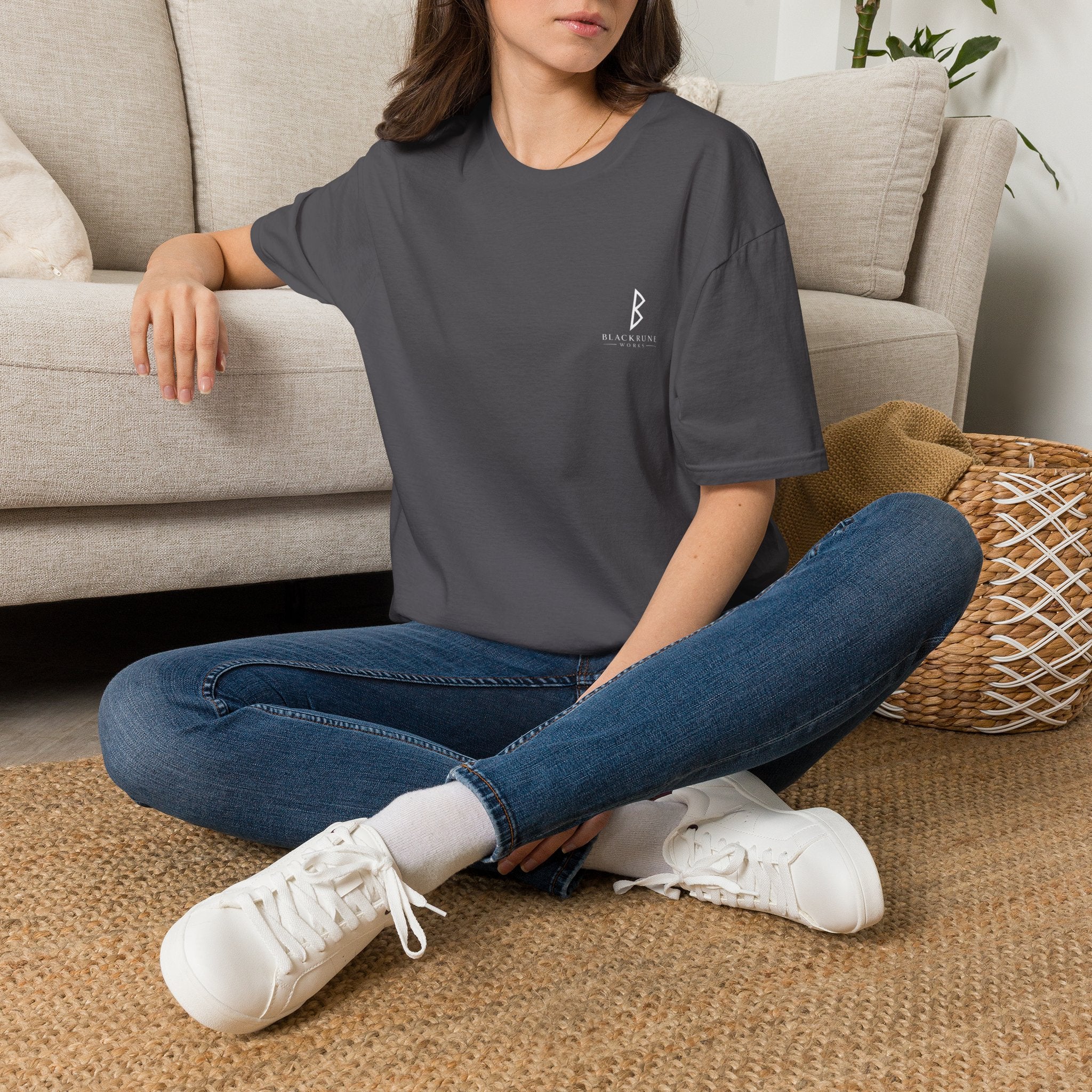 Aurora Eternal Love Rune T-Shirt | Gildan 64000 Softstyle | Norse Viking Shirt | Black Rune Works