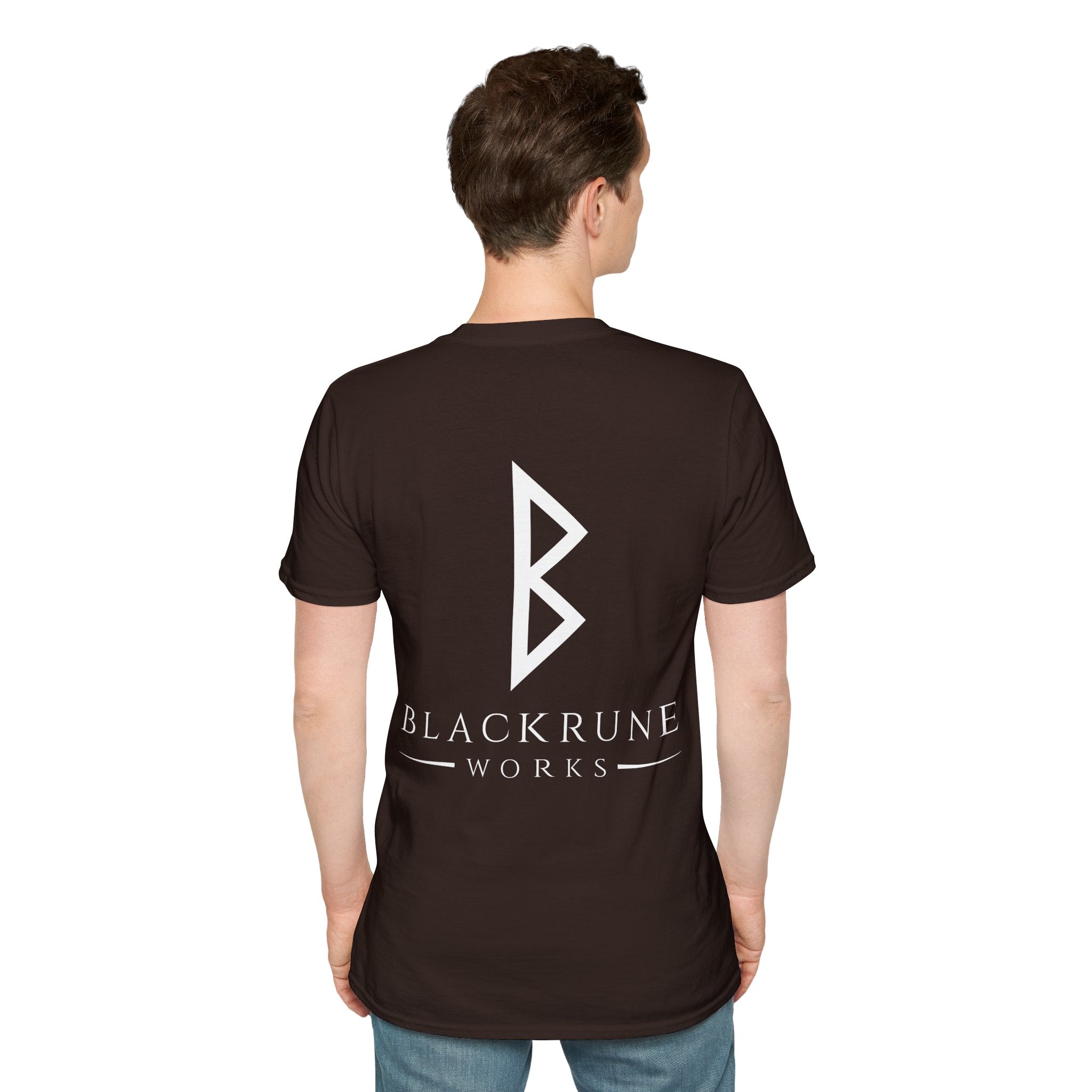 Black Rune Works Logo TShirt Back Large Logo