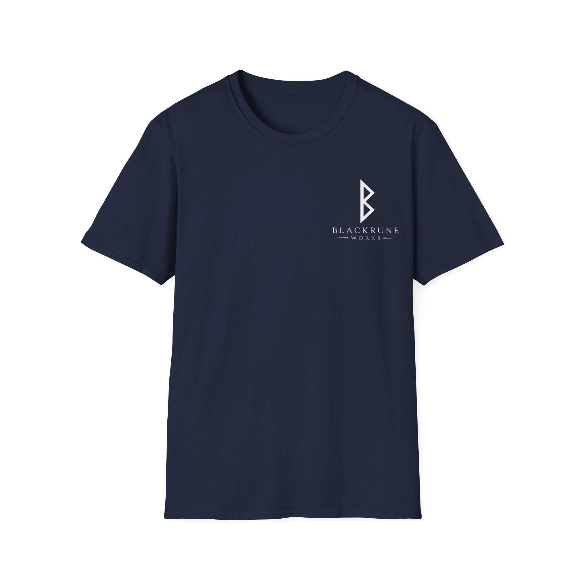 Black Rune Works Logo TShirt Front Small Logo