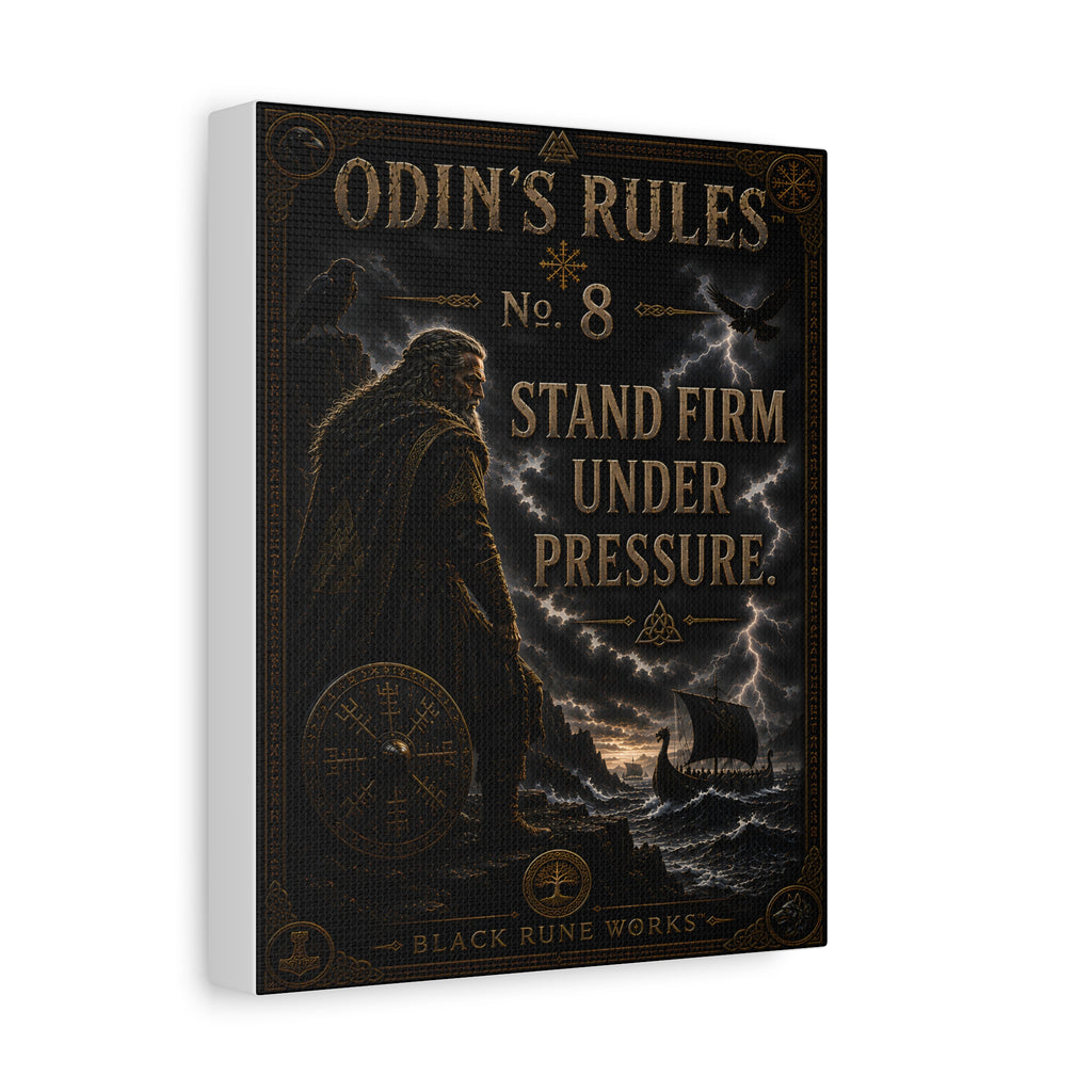 ODIN'S RULES™ No. 8 – Stand Firm Under Pressure Canvas