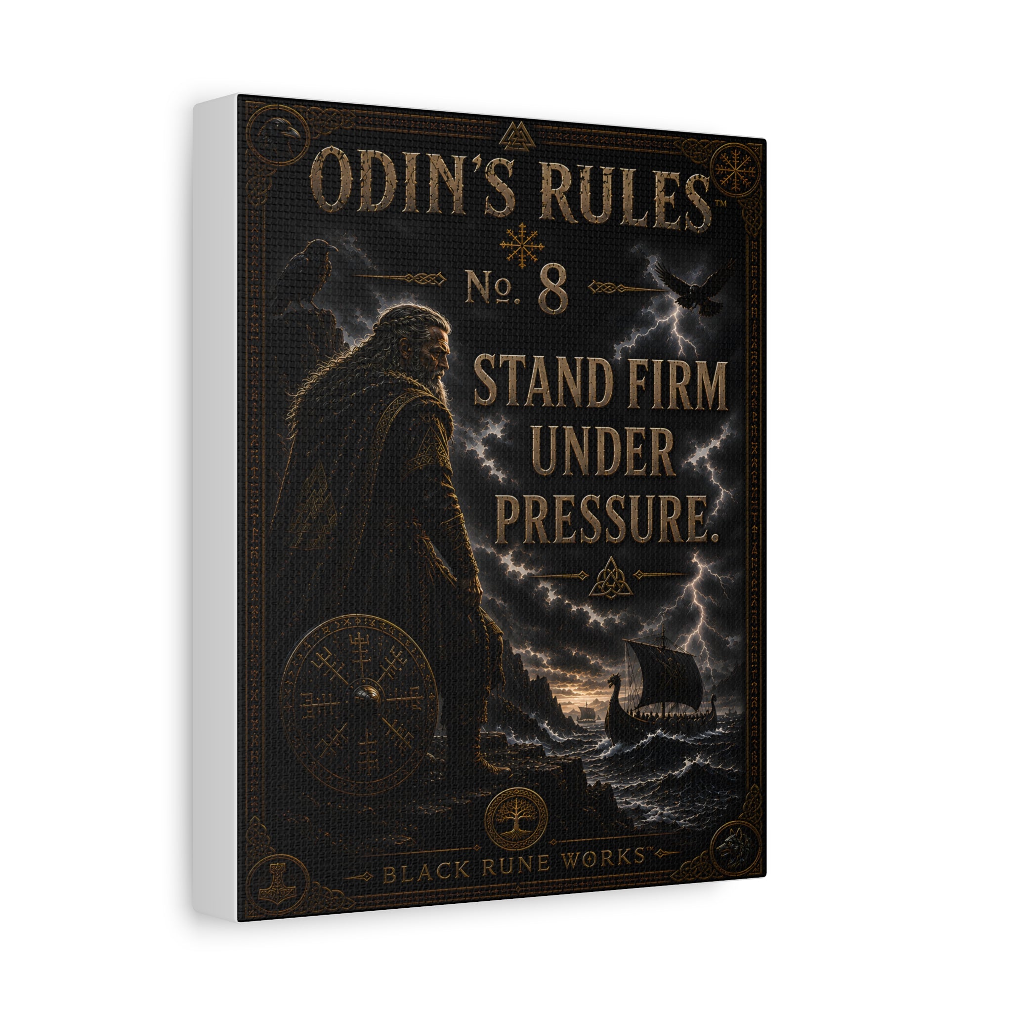 ODIN'S RULES™ No. 8 – Stand Firm Under Pressure Canvas