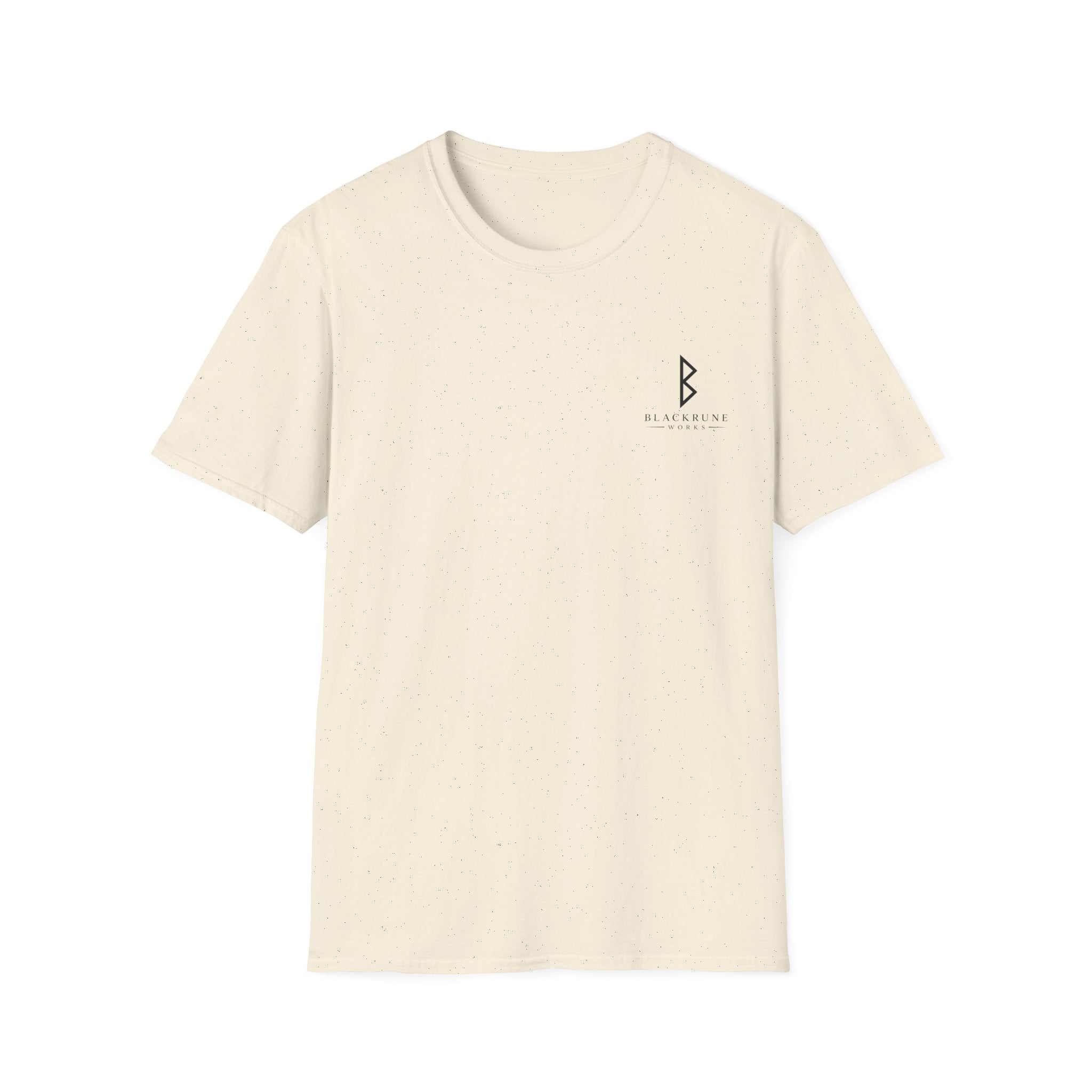 Black Rune Works Logo T Shirt Small Front Logo