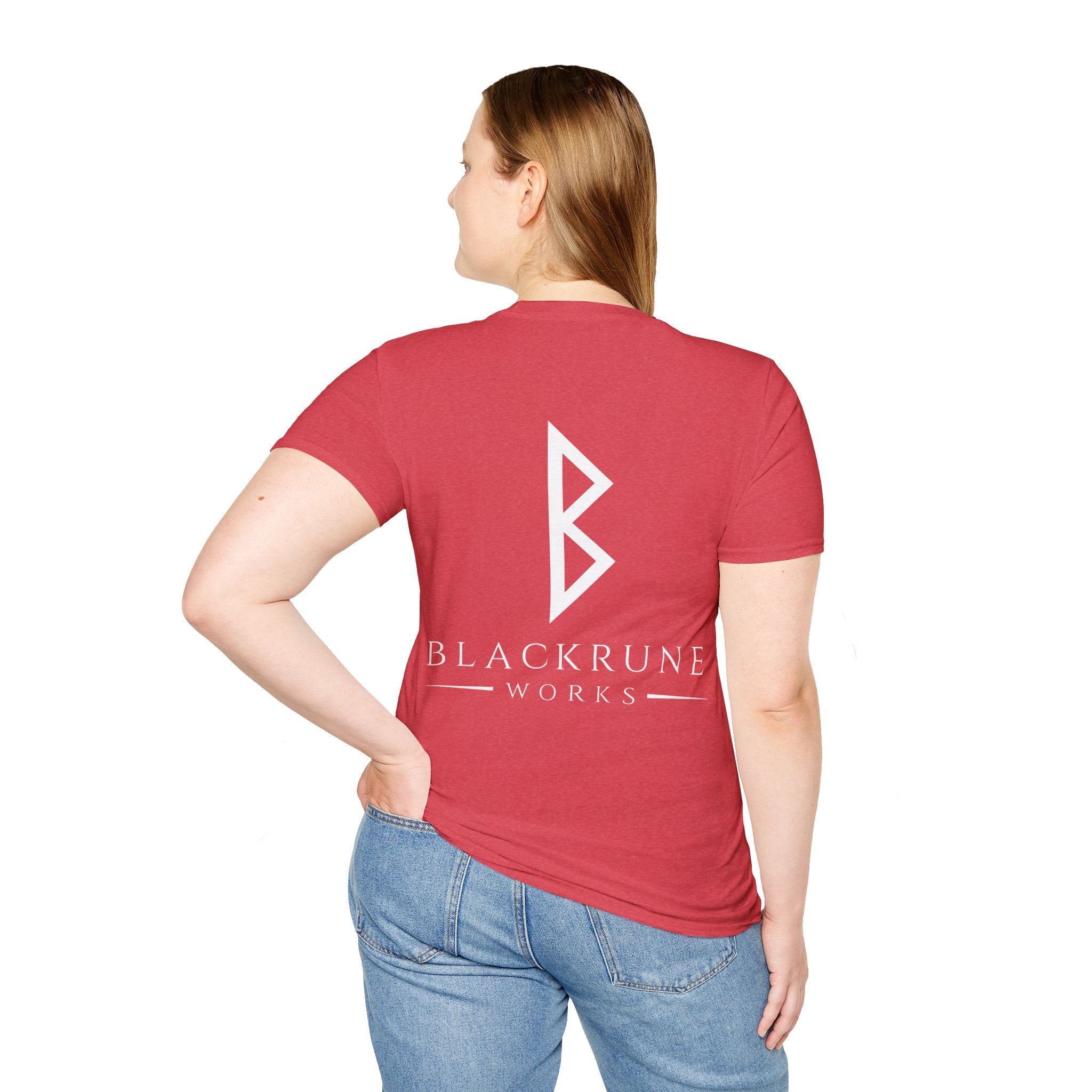Black Rune Works Logo TShirt Back Large Logo